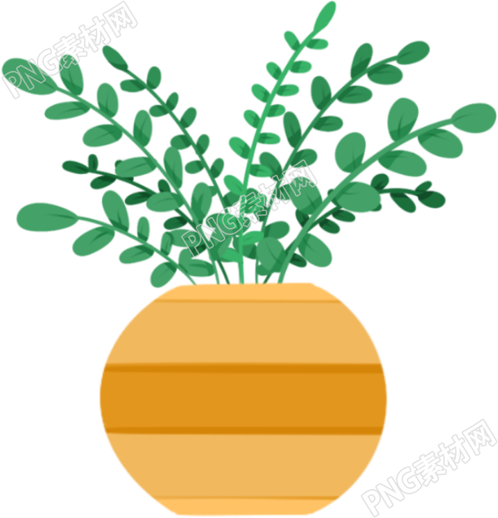 小叶植物设计素材