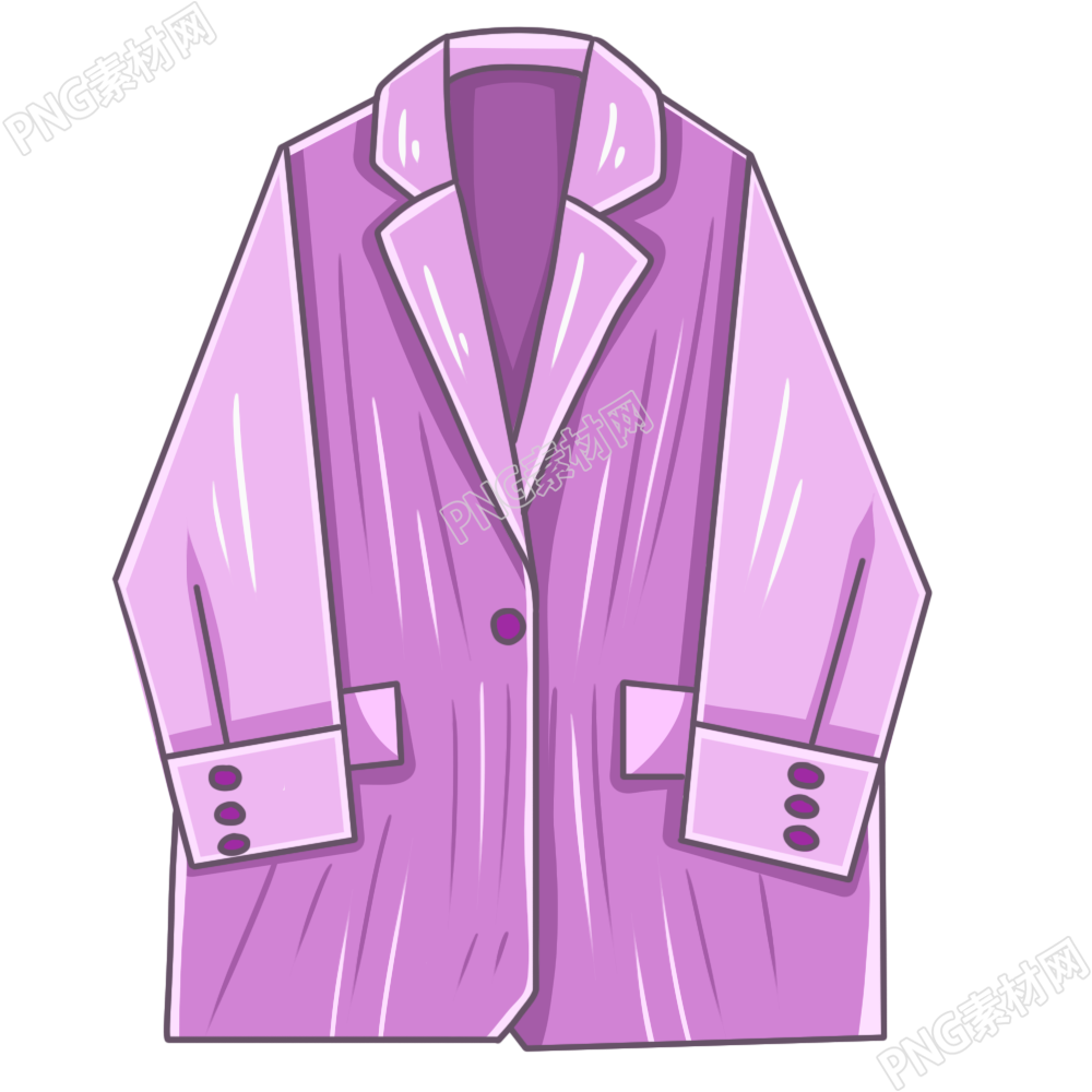 卡通手绘西服服装服饰素材