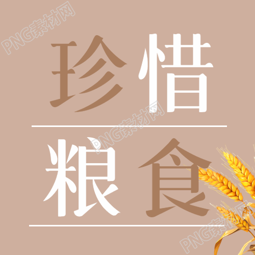 世界粮食日珍惜粮食卡通小麦微信公众号次图