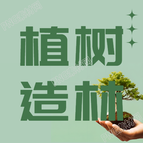 植树造林良种壮苗适当密植实景微信公众号次图