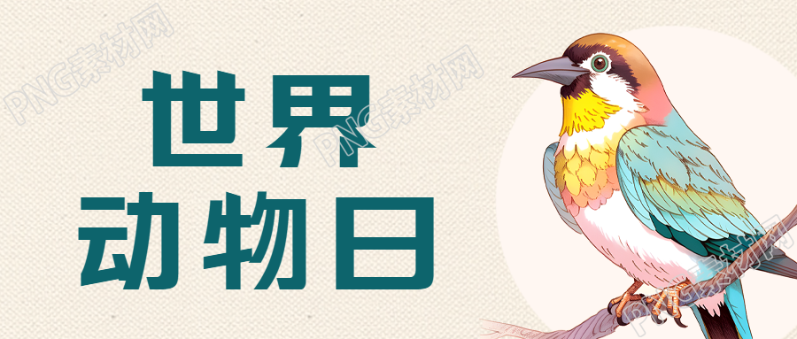 10月4日世界动物日善待动物微信公众号首图