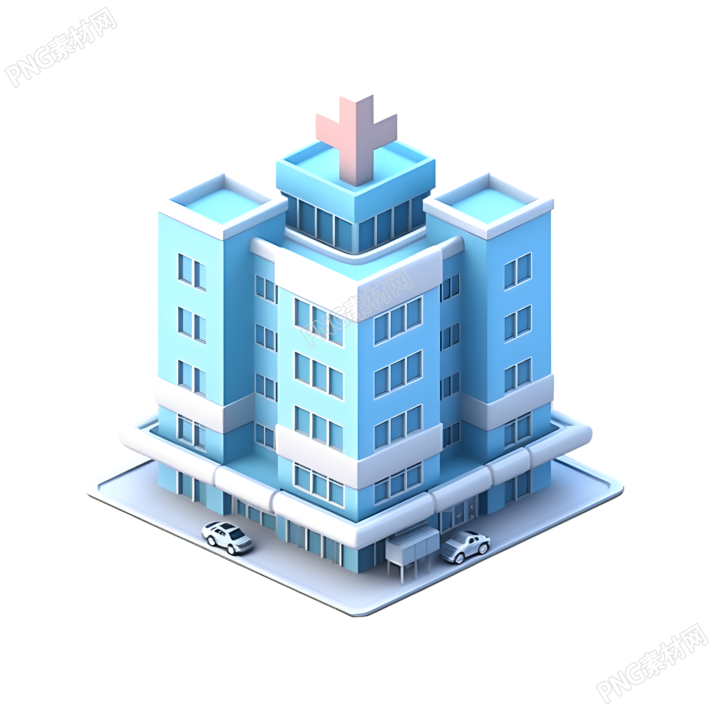 3D医院医疗图标素材