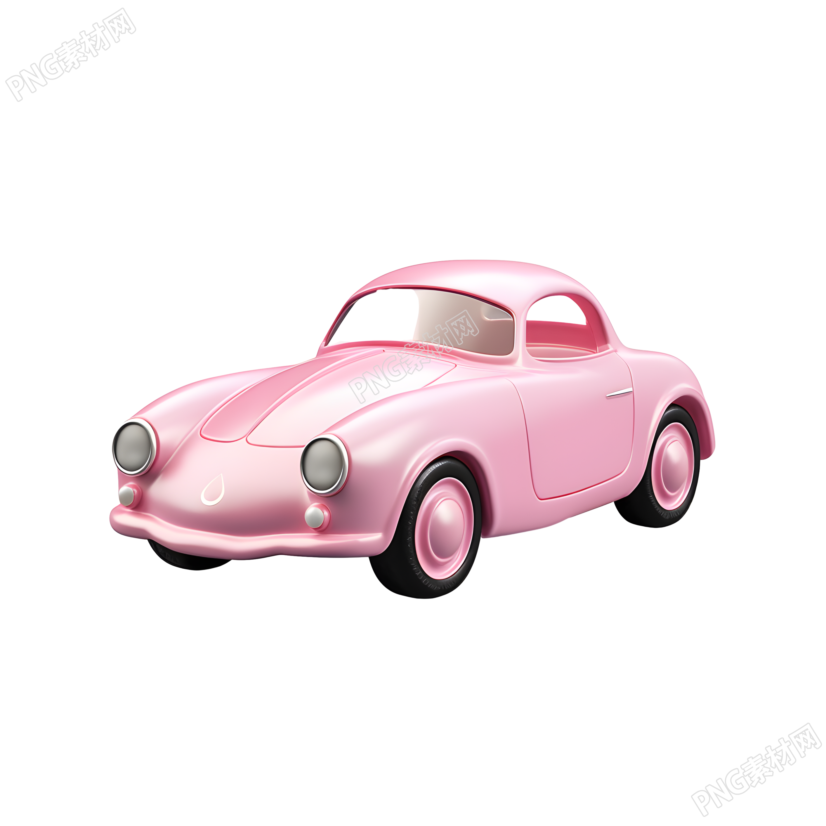 高清玩具小汽车3D图标素材