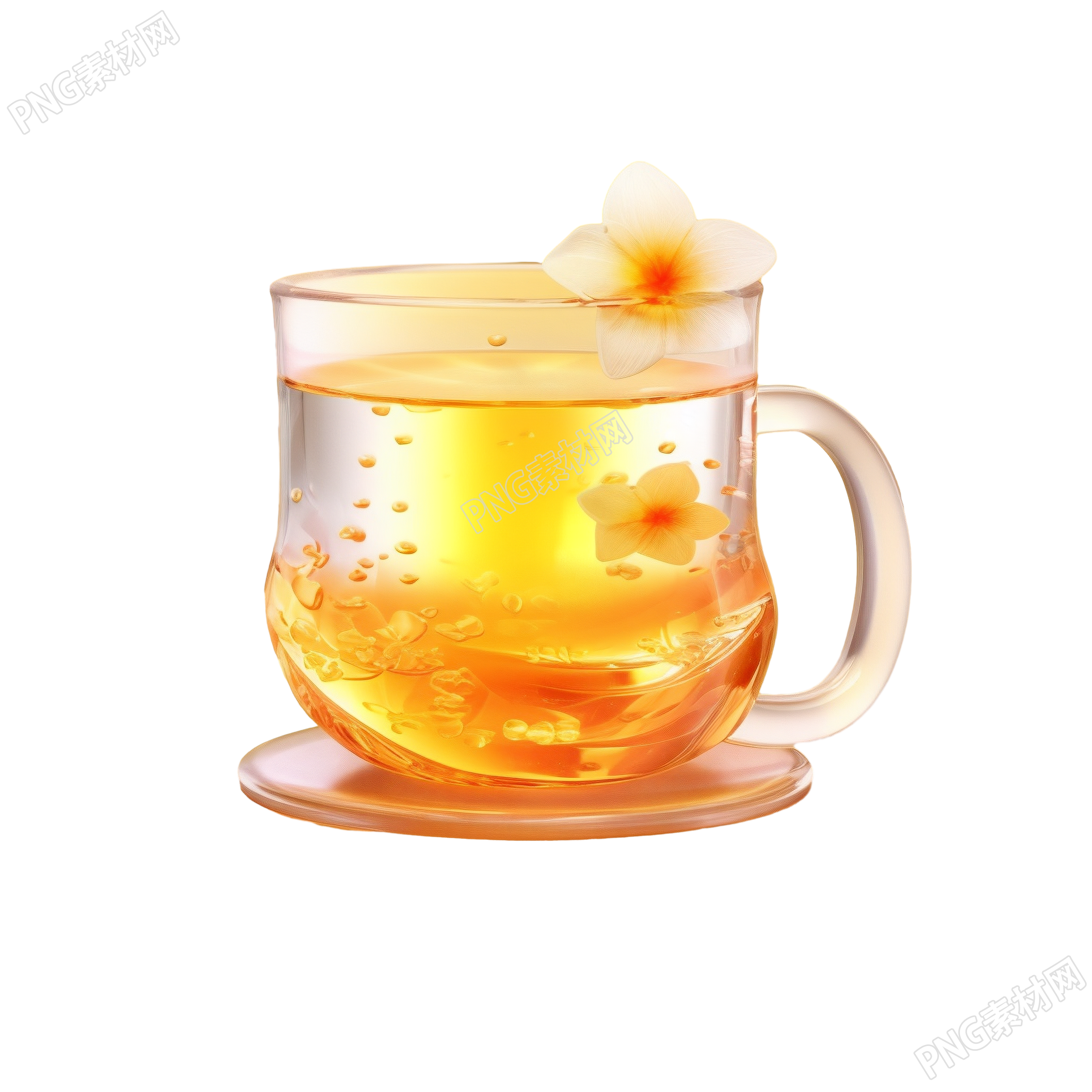 浓郁花茶素材