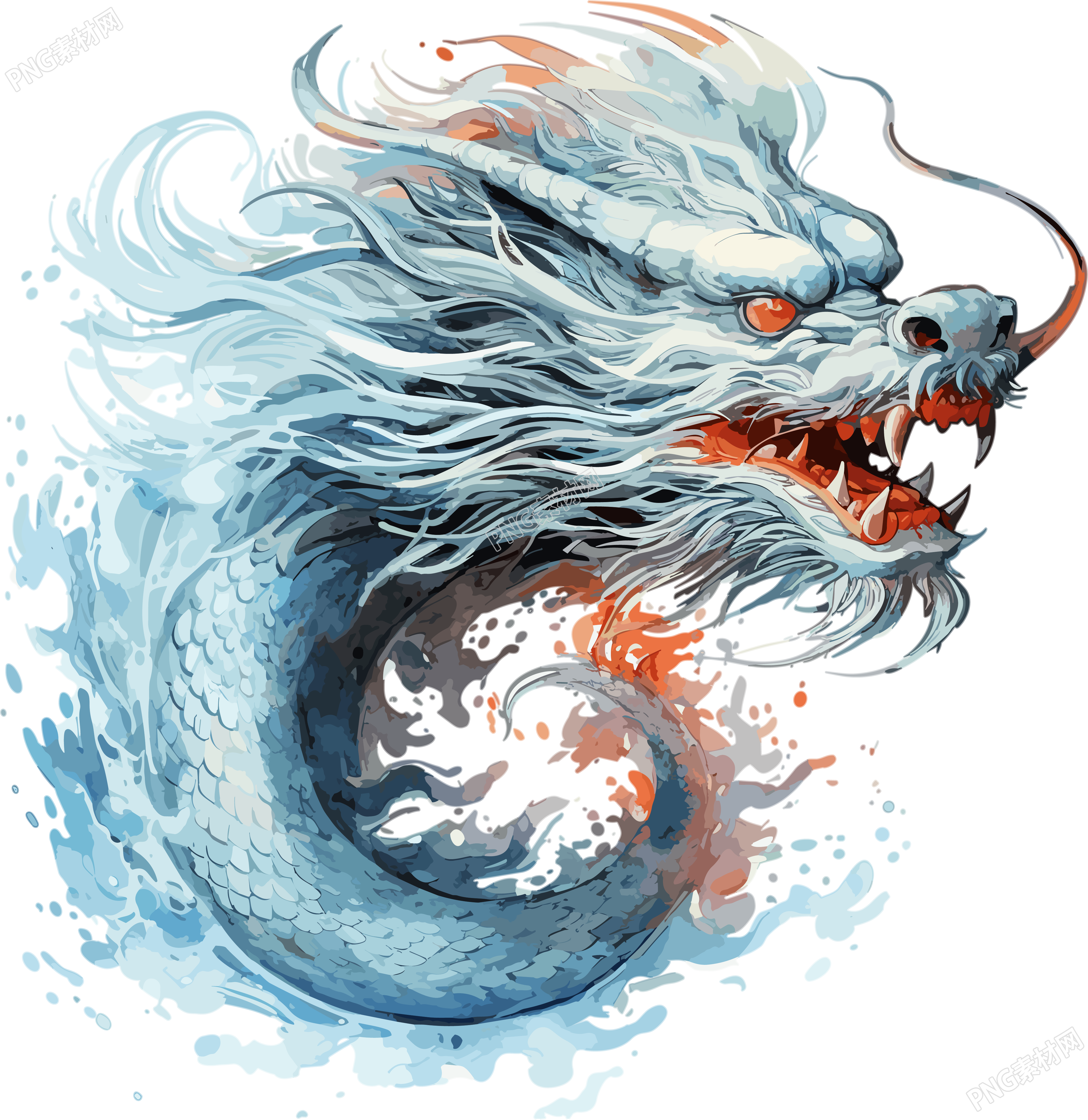 中国风3D龙华丽视觉效果素材