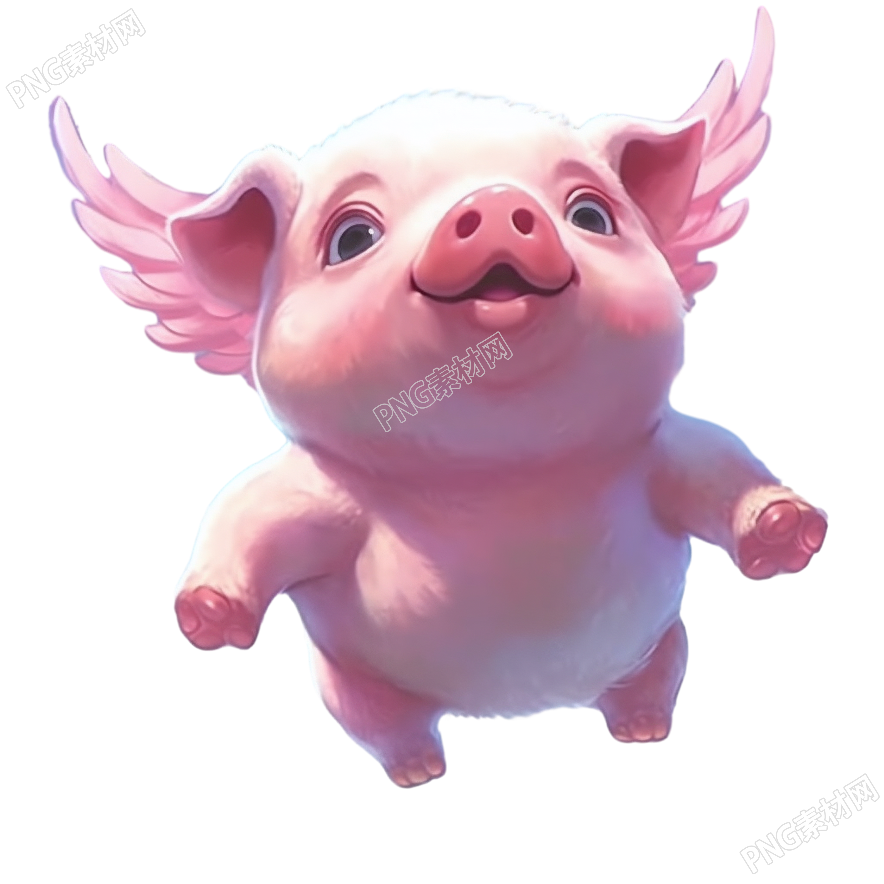 可愛(ài)大眼睛豬動(dòng)態(tài)插畫素材