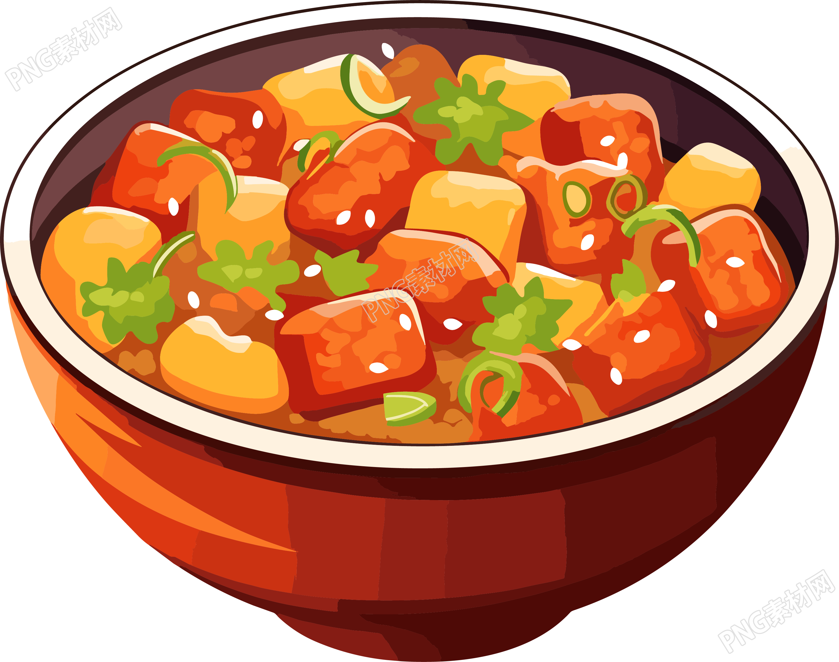 冬季美食透明背景素材