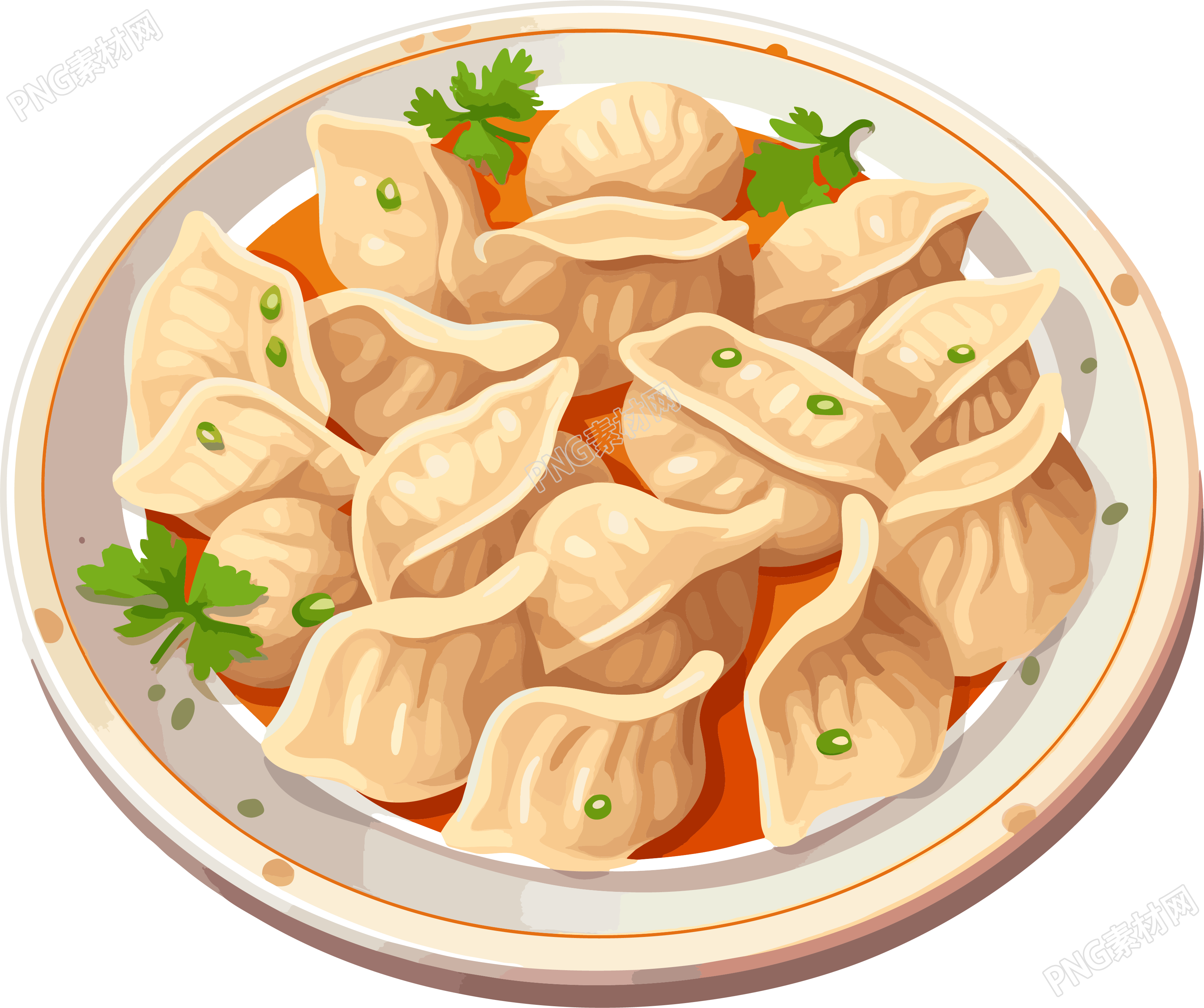 冬季美食饺子素材
