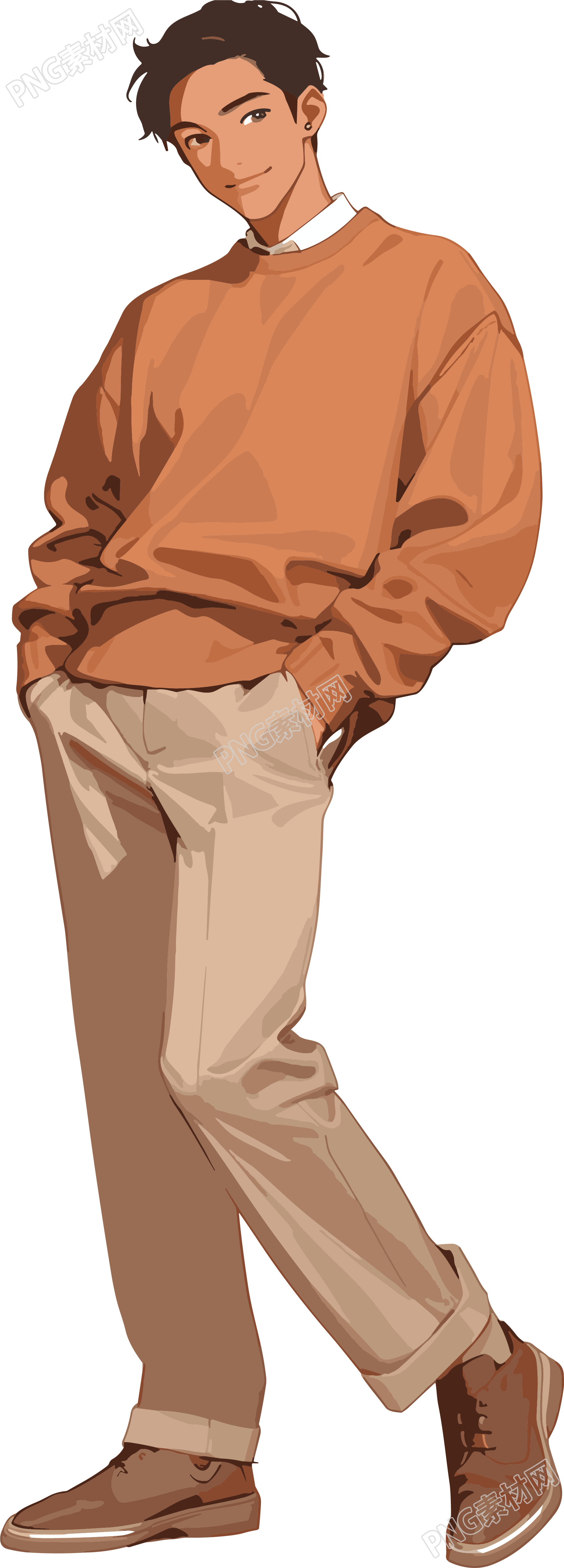 温暖羊毛衫插画设计素材