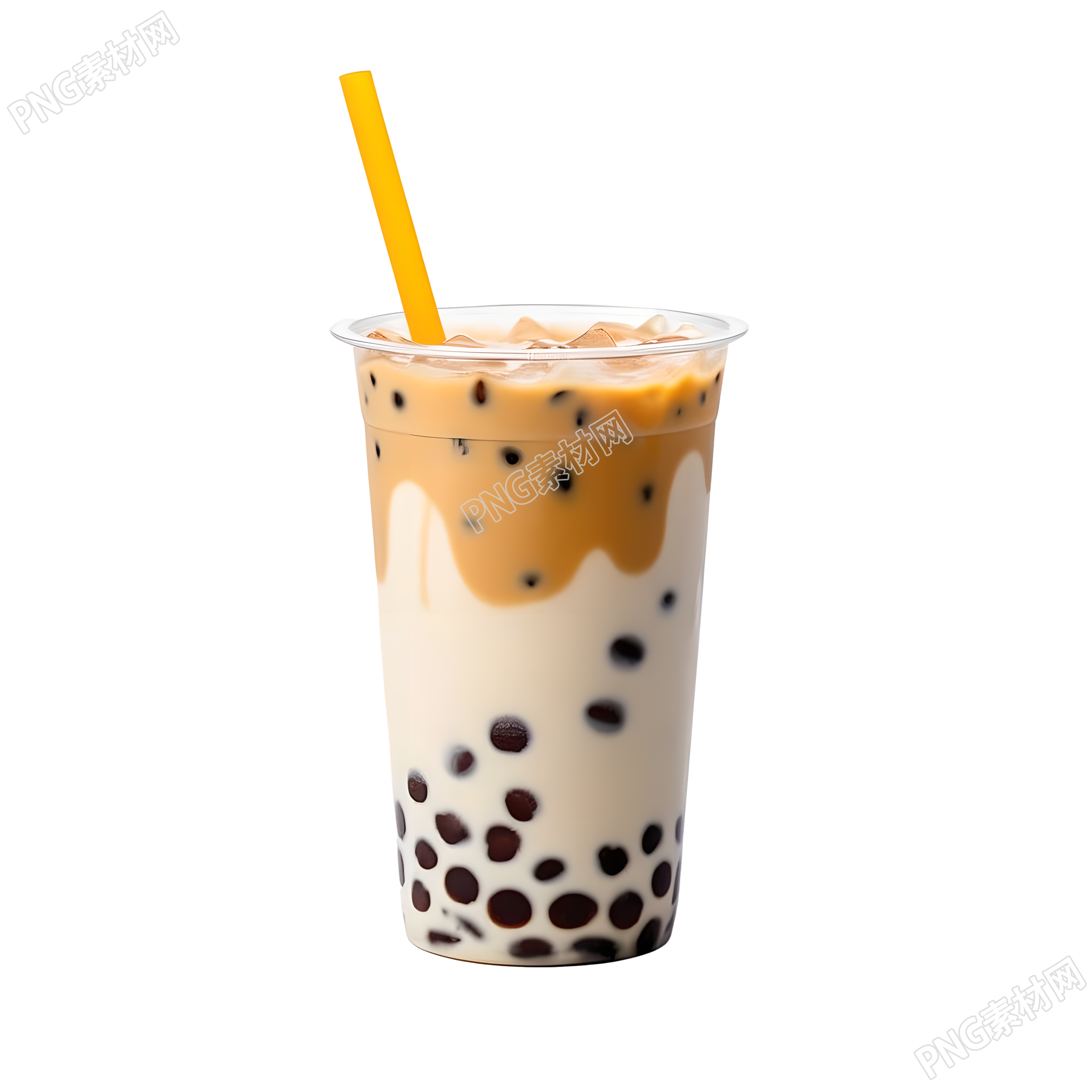 可商用珍珠奶茶PNG插画