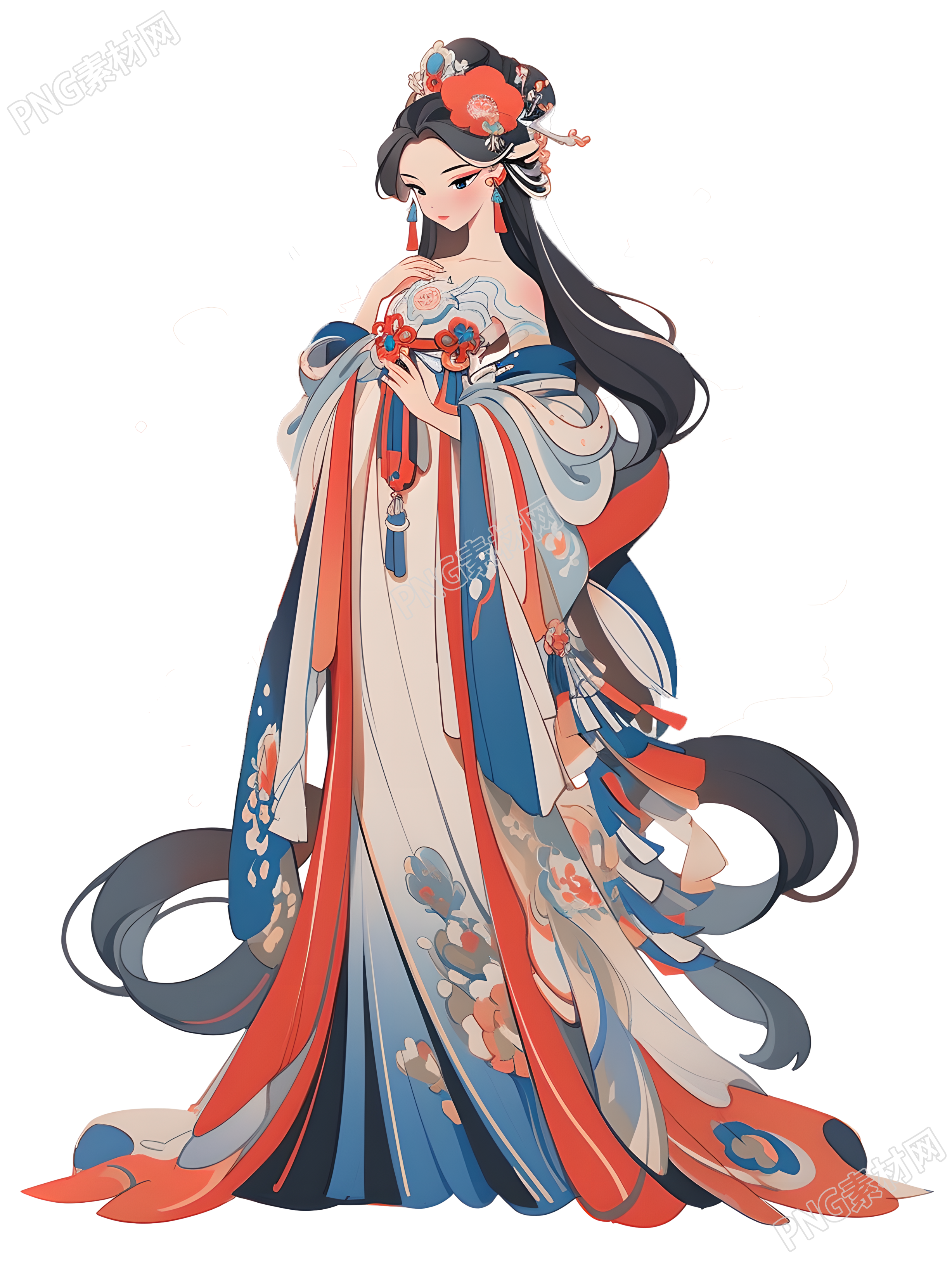 中国敦煌女神商业设计图形素材