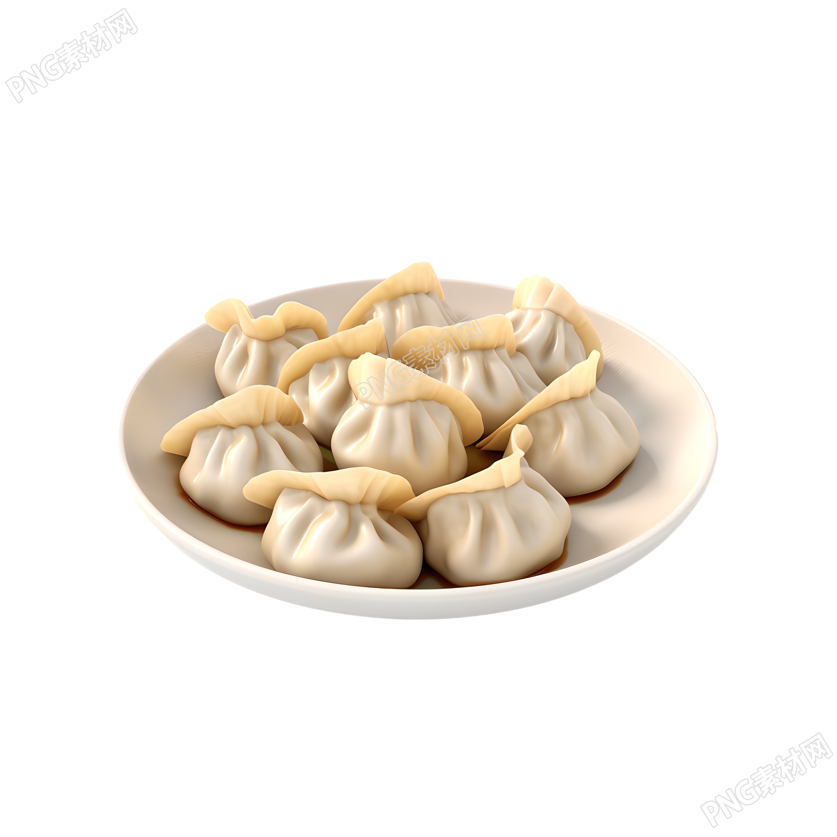 美味食品设计中国饺子素材