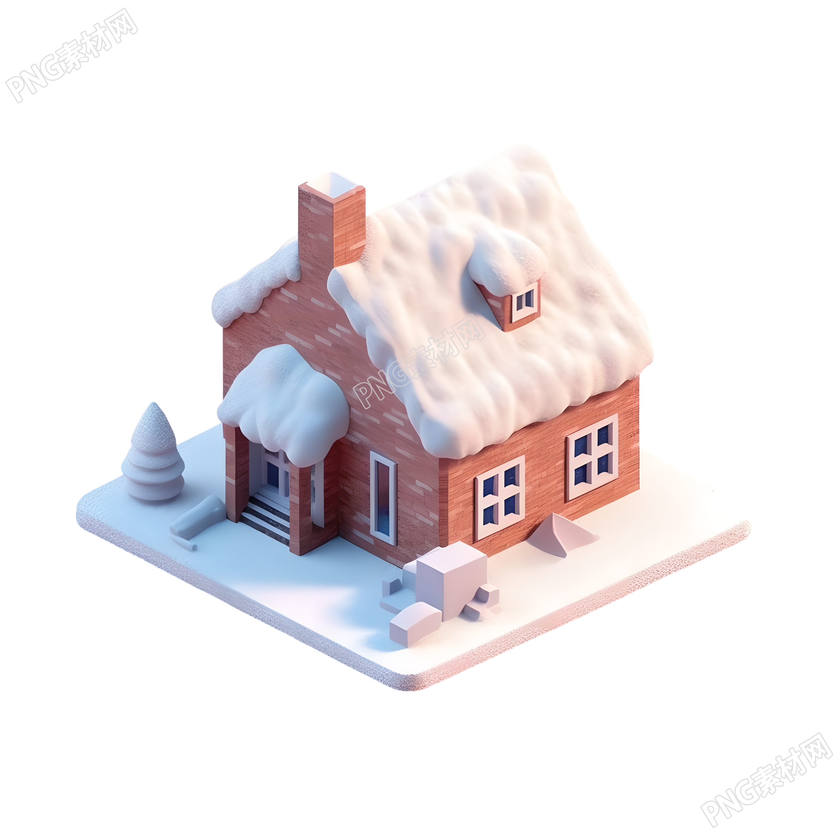 雪頂小屋的創(chuàng)意設(shè)計(jì)元素圖形素材