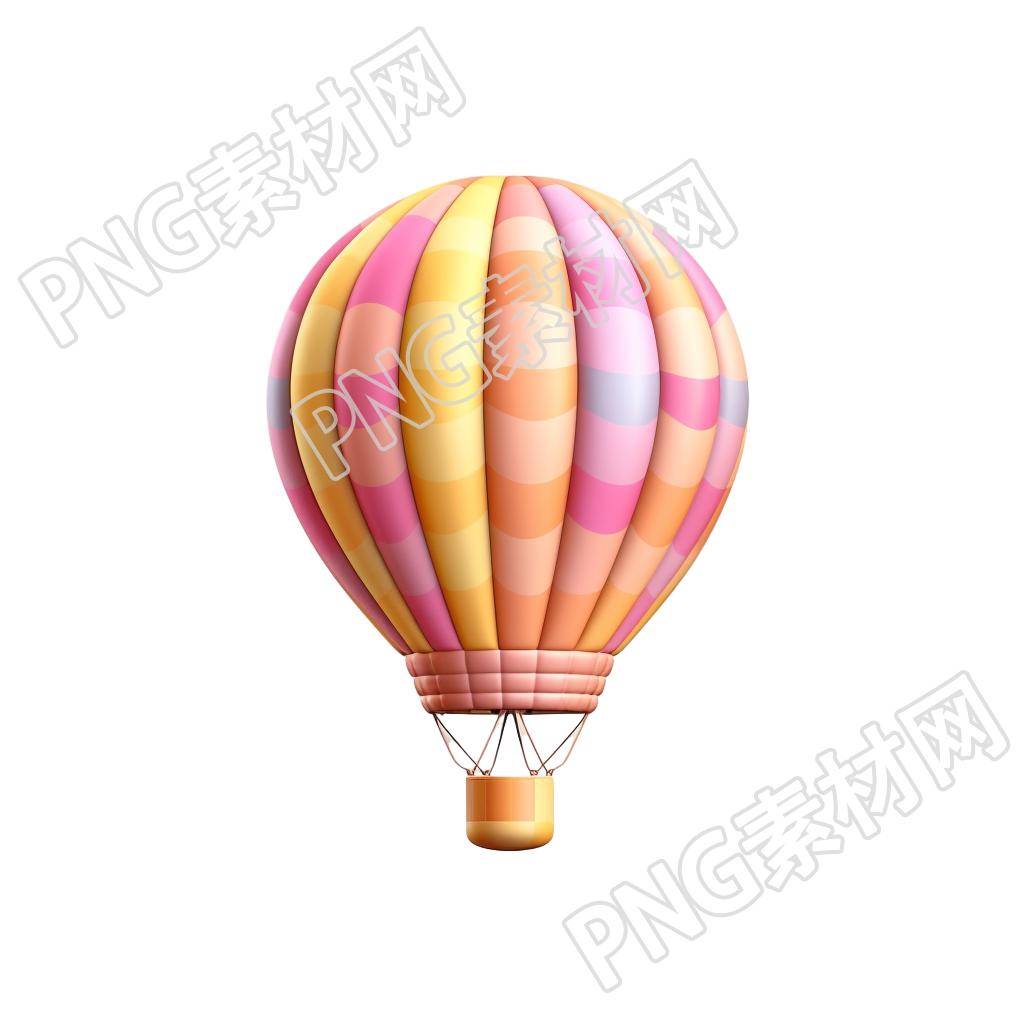 热气球3D卡通玩偶插图