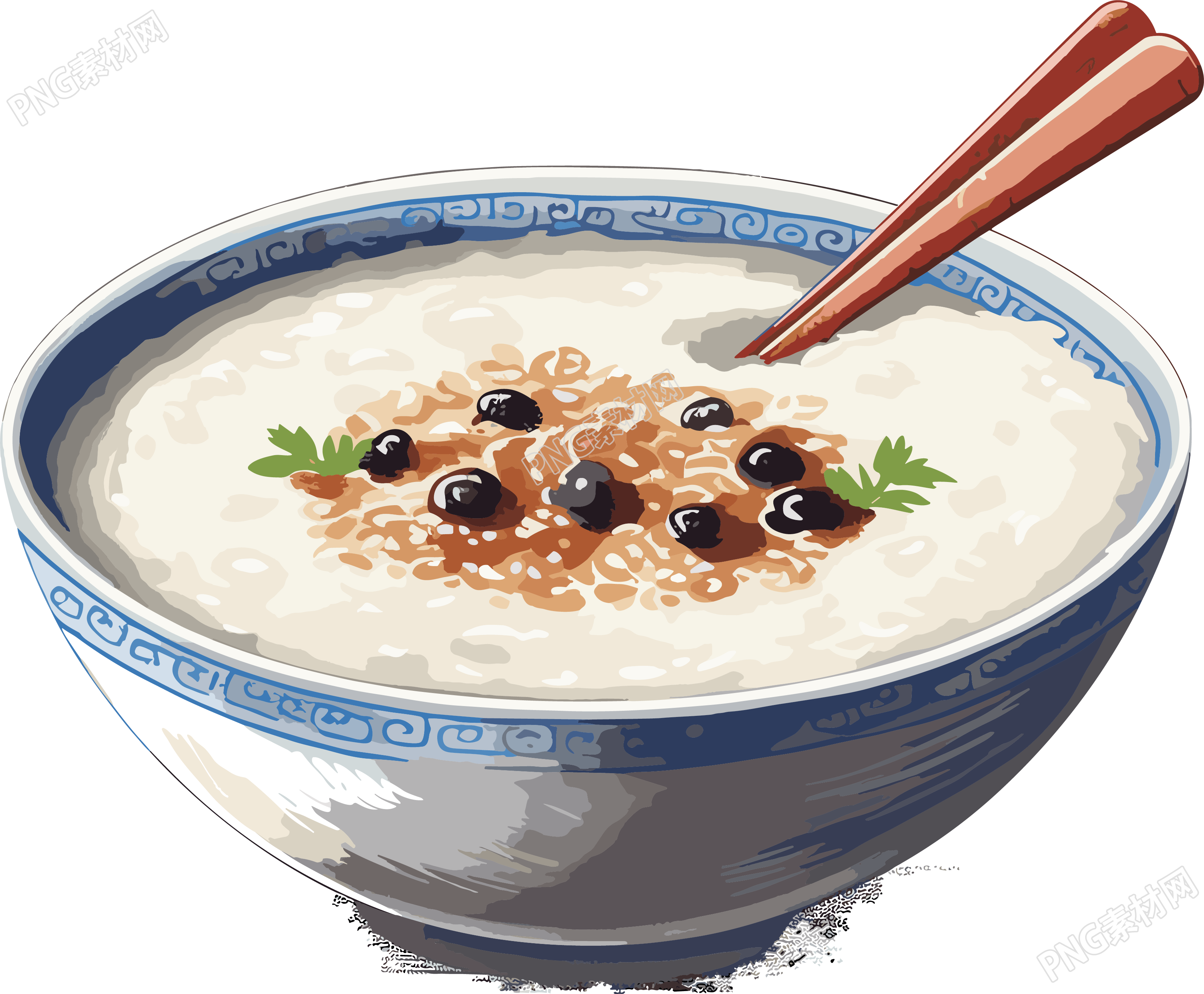 白粥创意设计插图