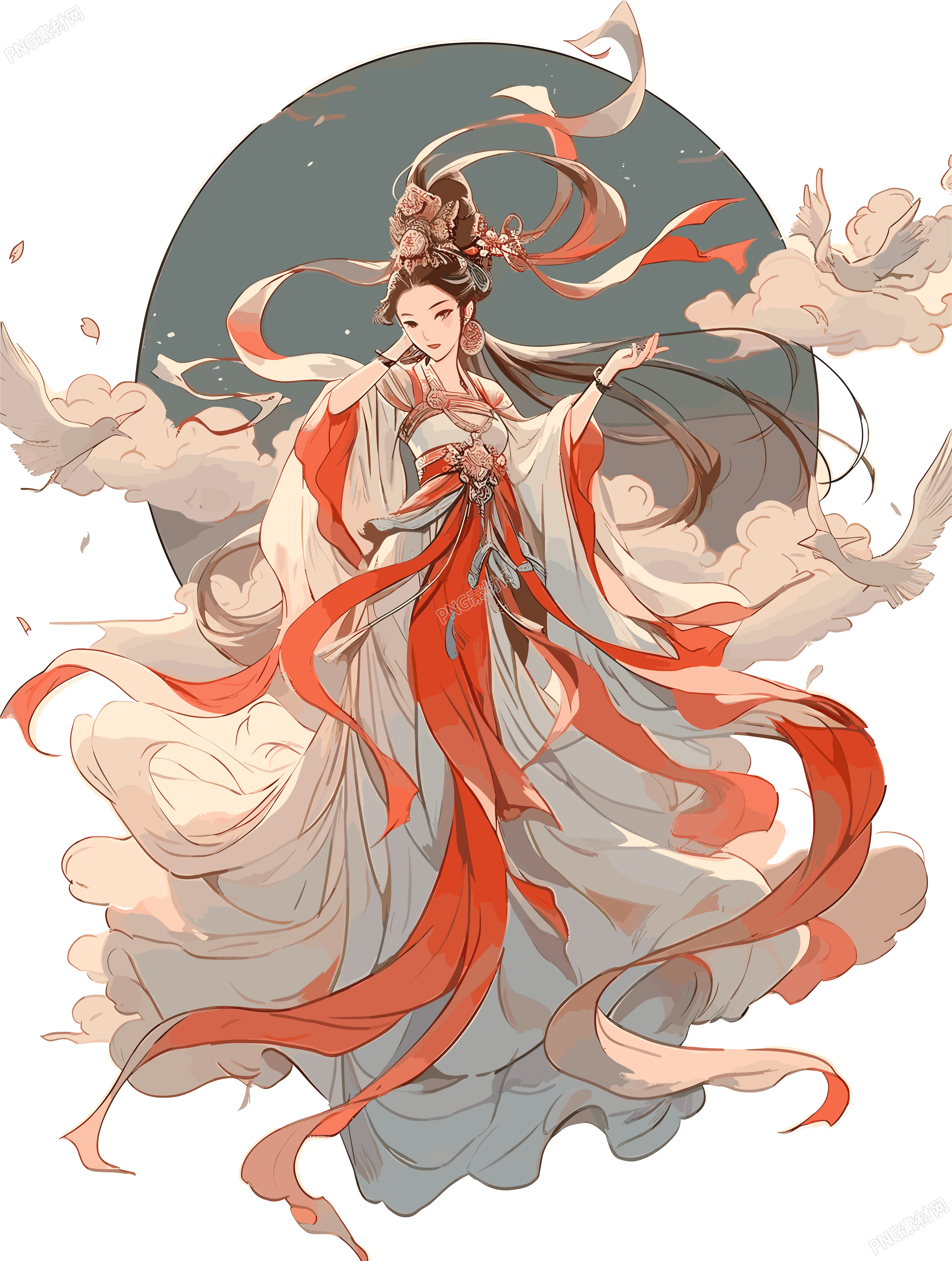 敦煌女神美丽惊艳的插图素材
