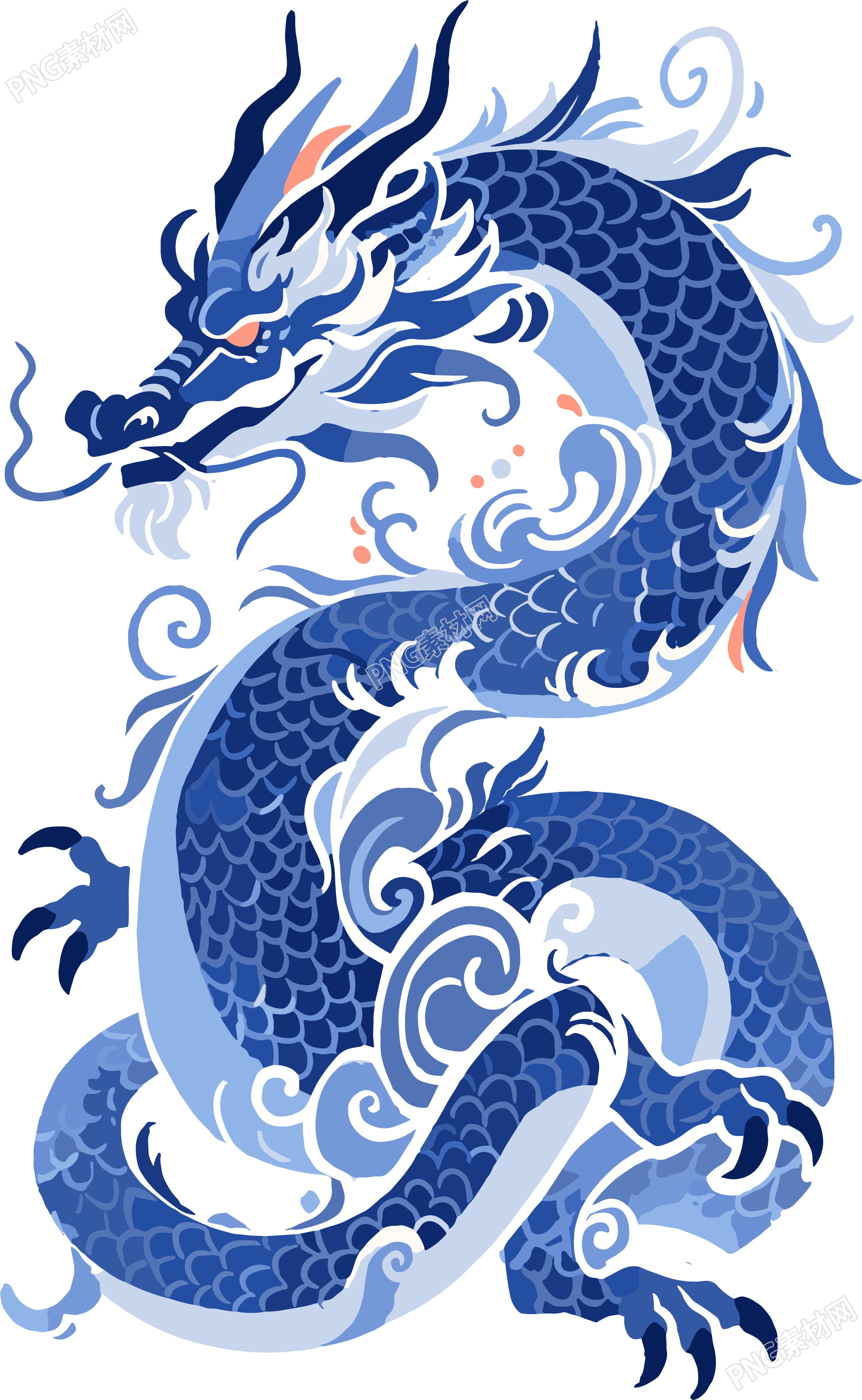 中国龙的扁画设计素材