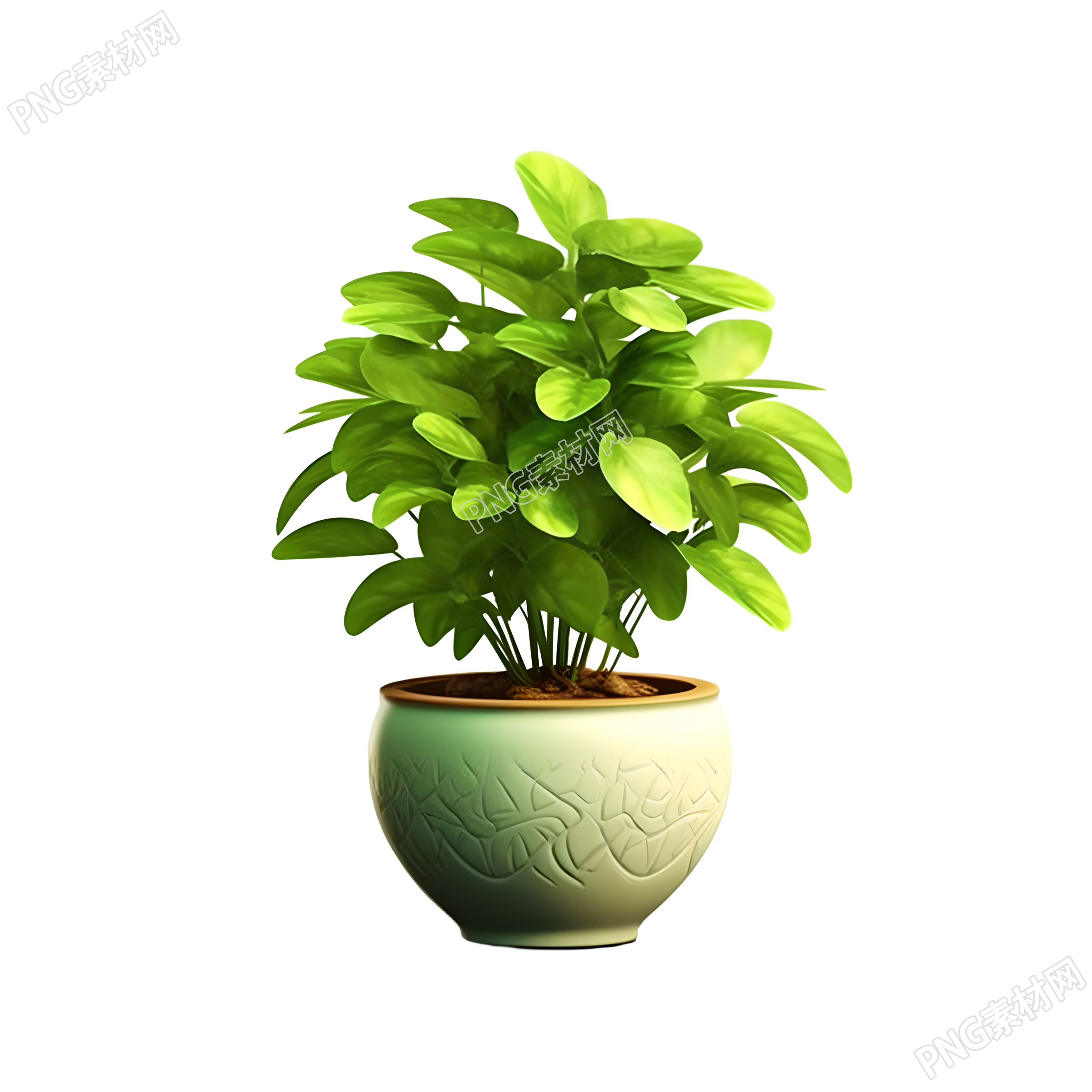 3D植物可商用插画