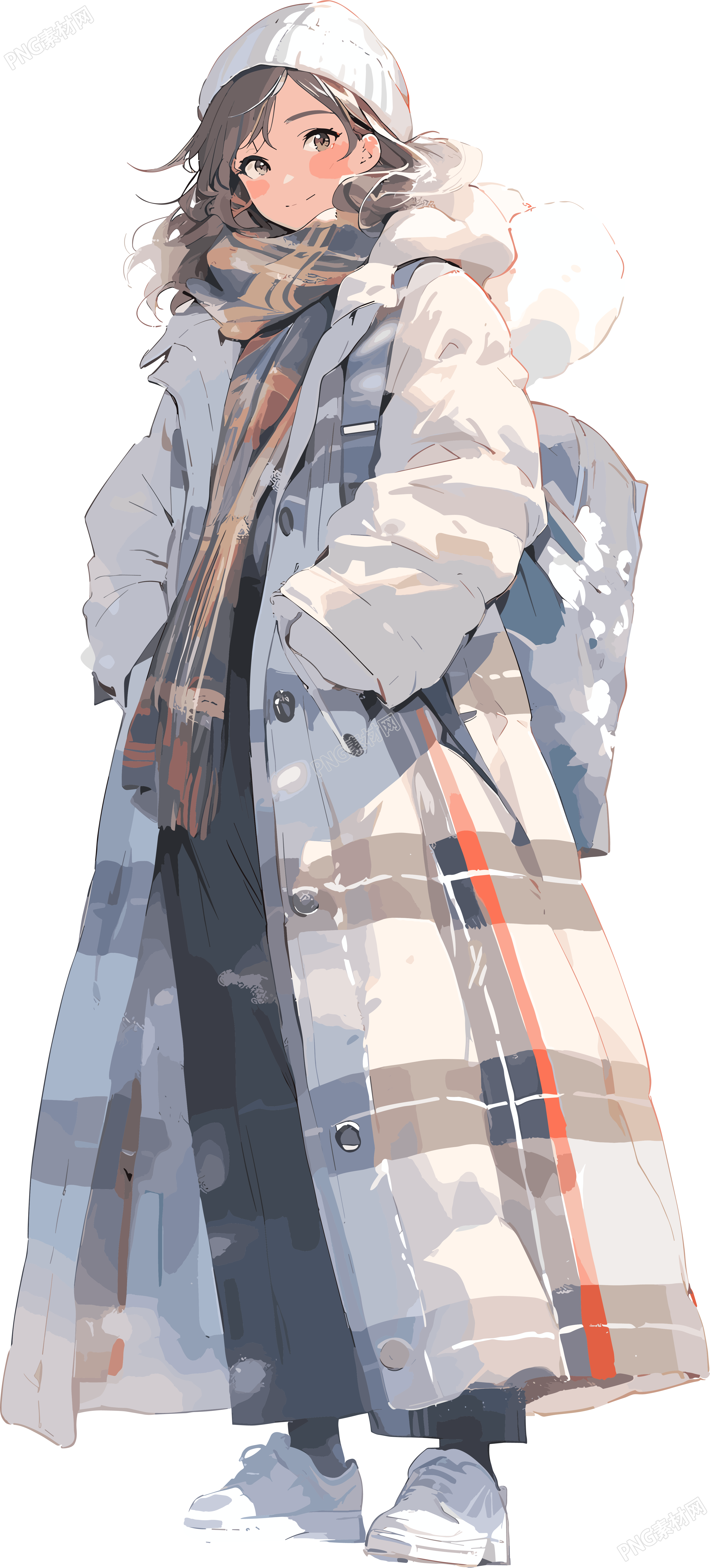 激情舞蹈之女子穿着蓝色羽绒服