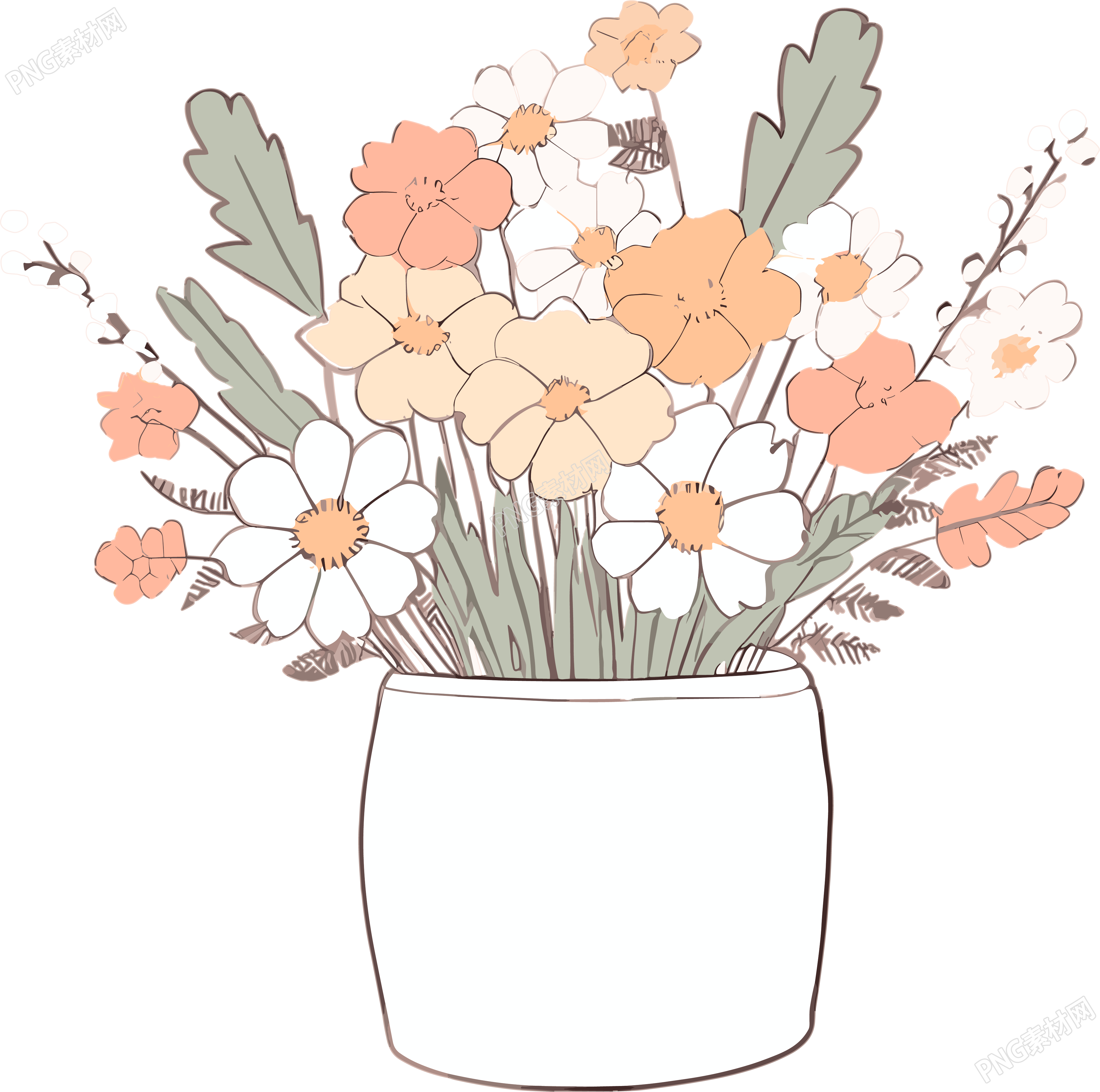 花卉插画设计素材