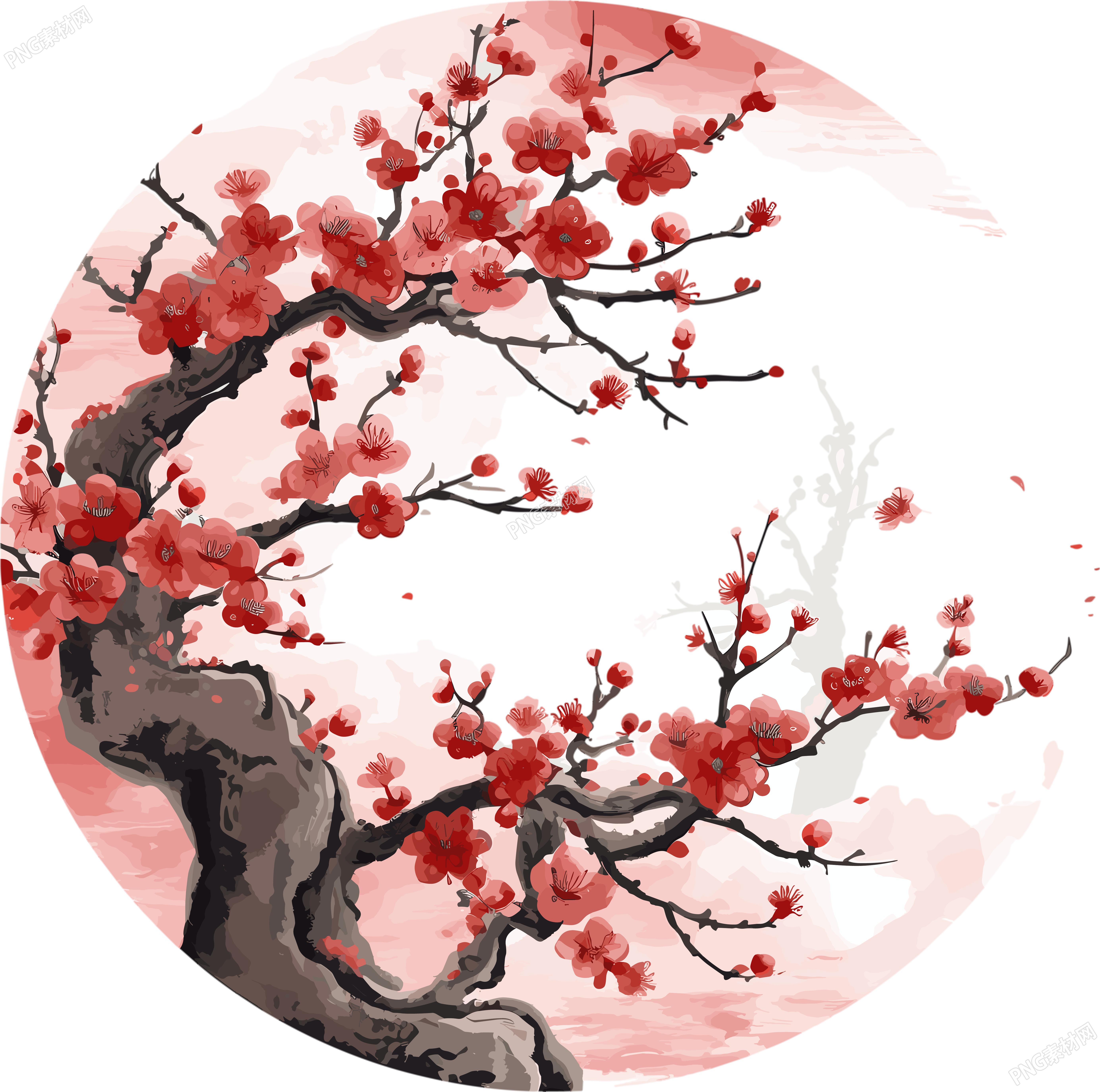 中国风梅花插画计划