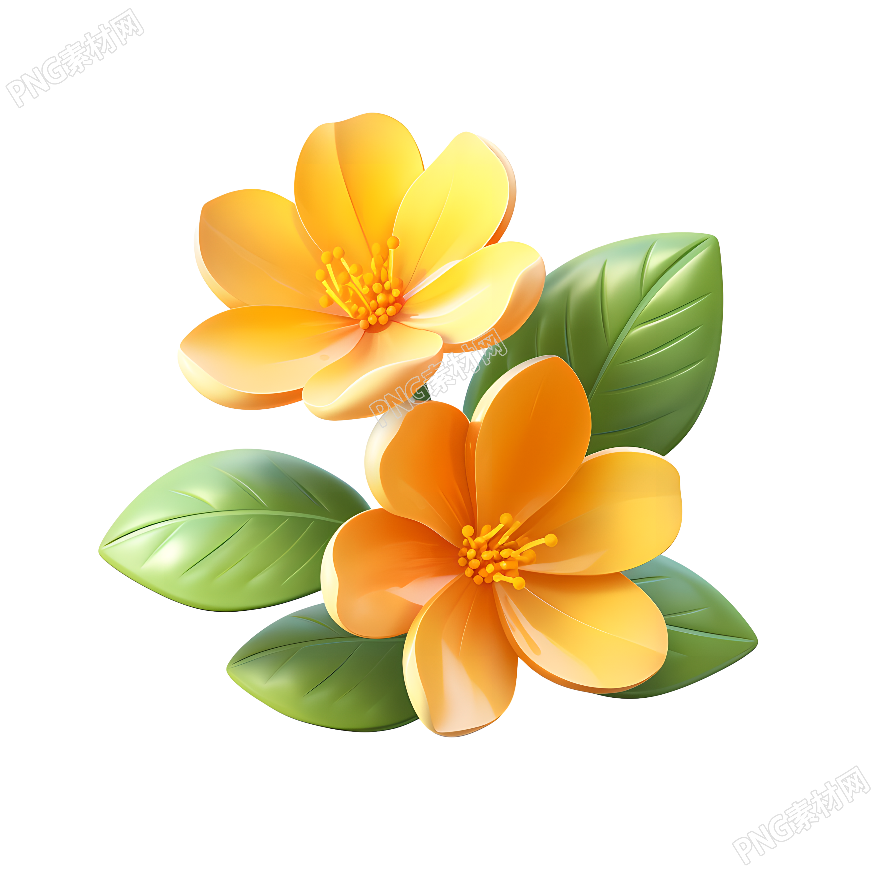 3D花卉创意设计图标素材