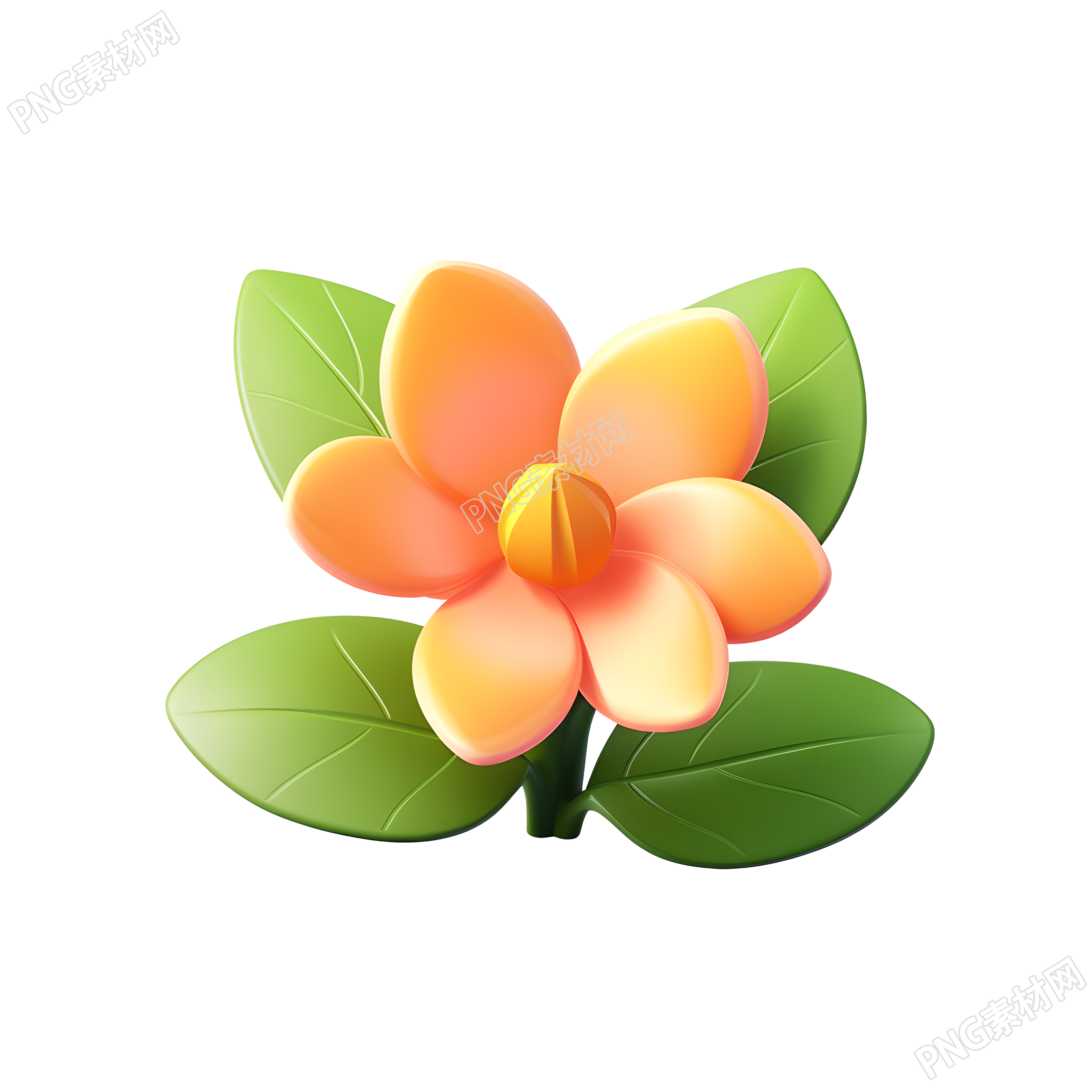 3D花卉干净背景素材