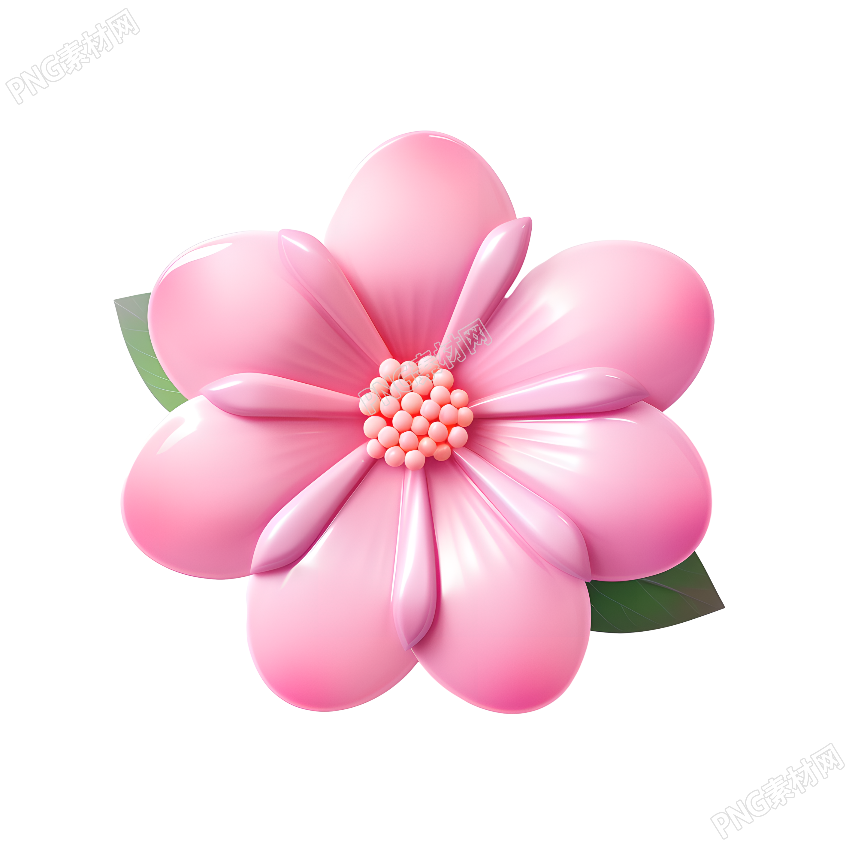 3D花卉透明背景插图