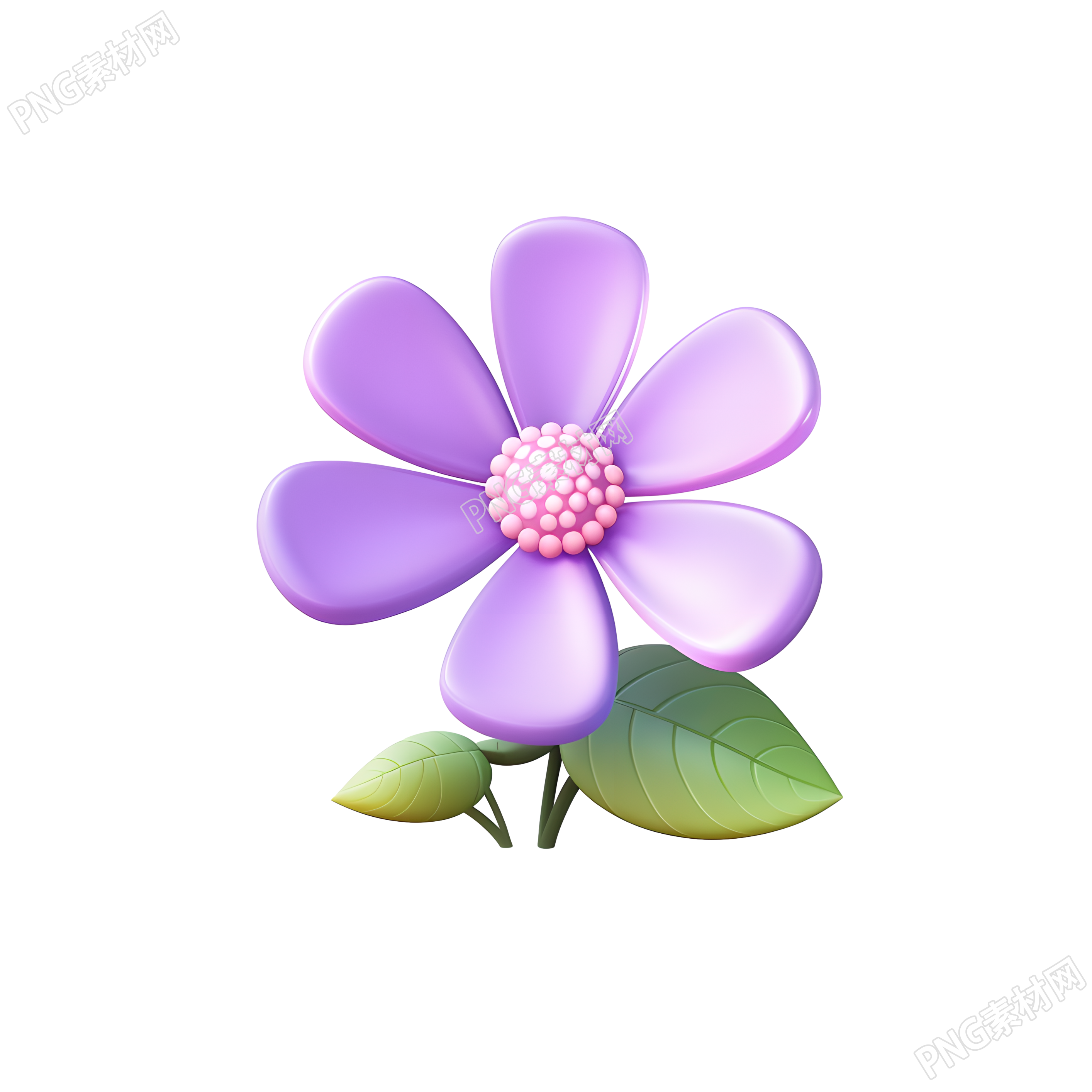 3D花卉可商用图标插画