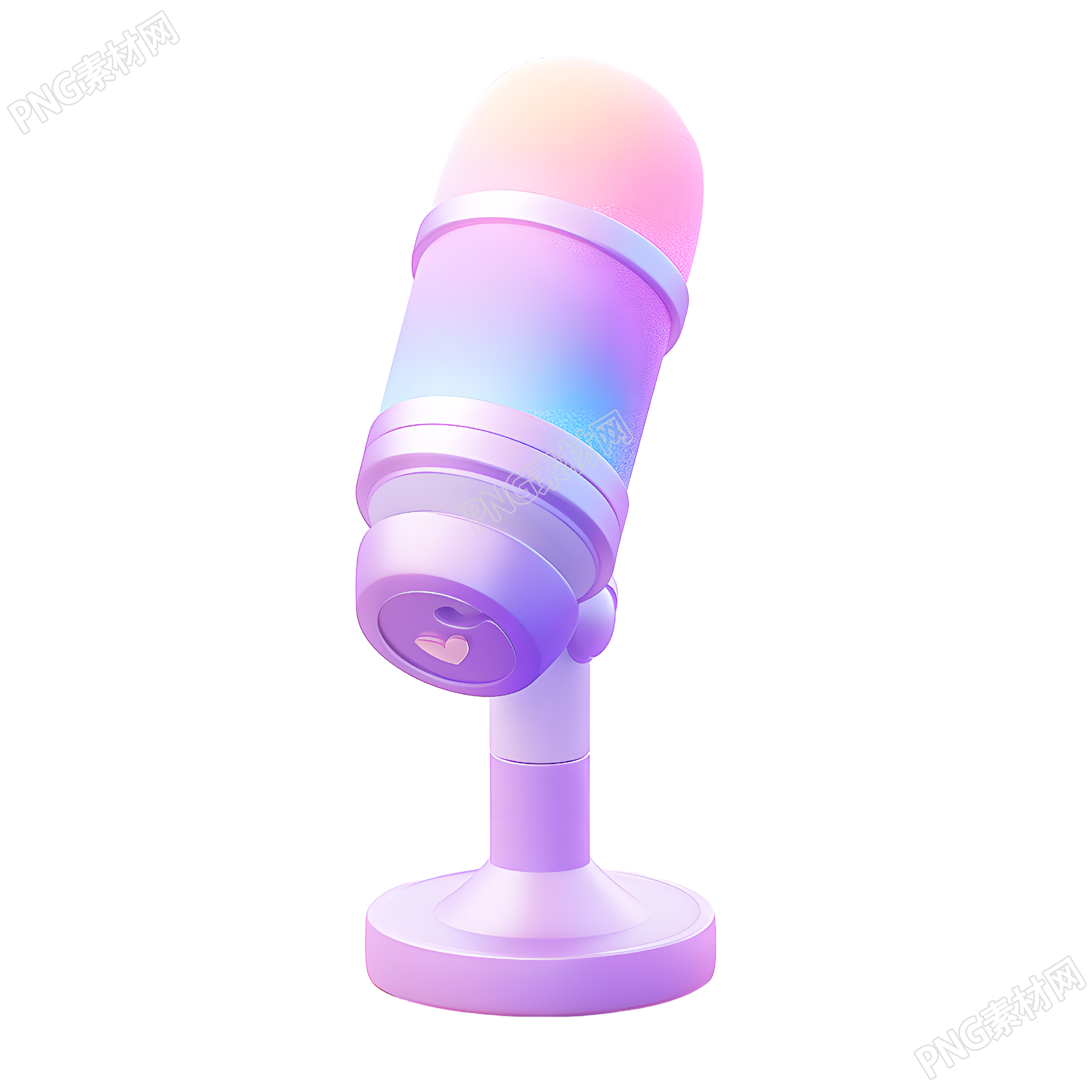 3D话筒卡通图标商用插画