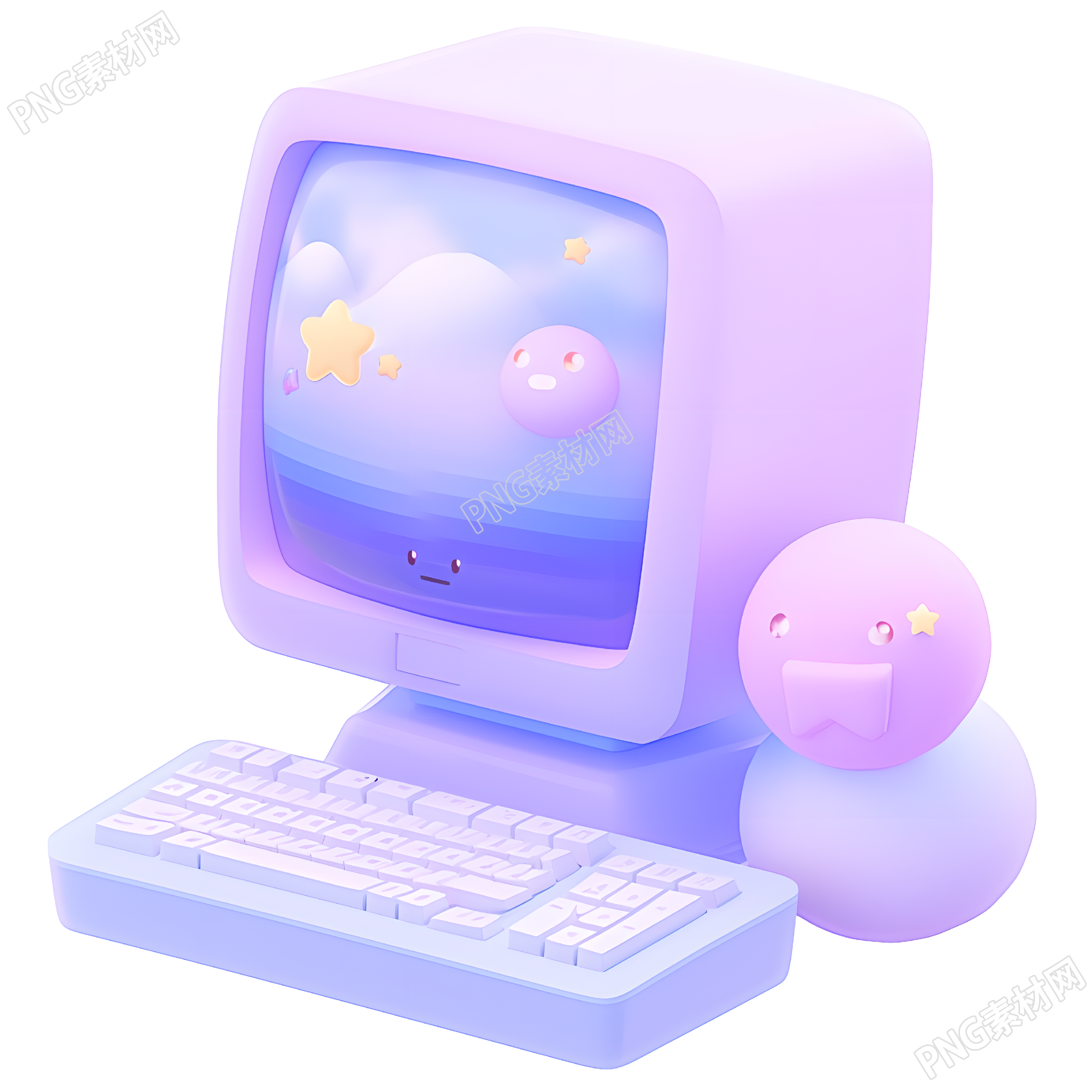 3D电脑图标可商用插画设计