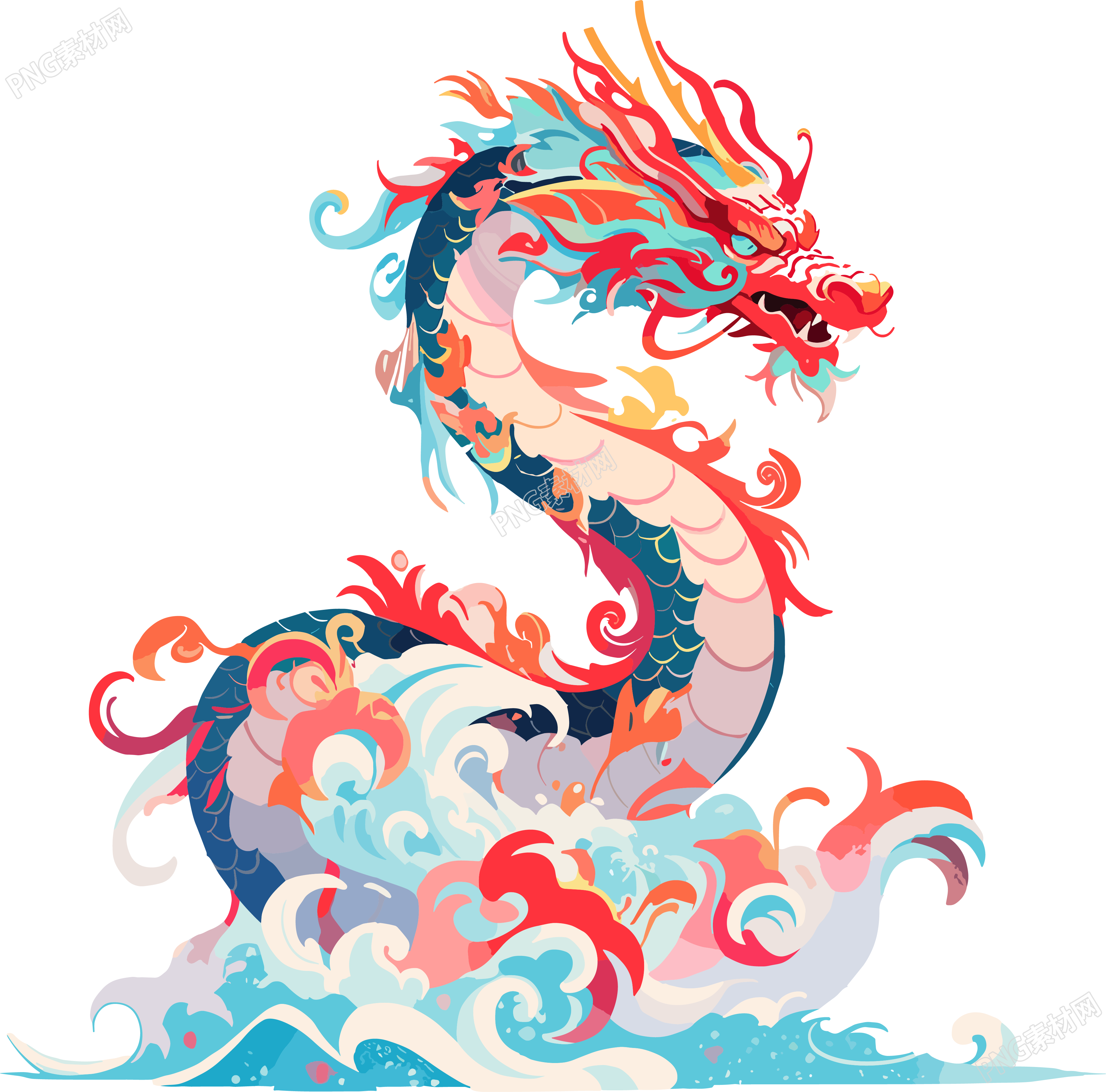 中国龙民间演出素材