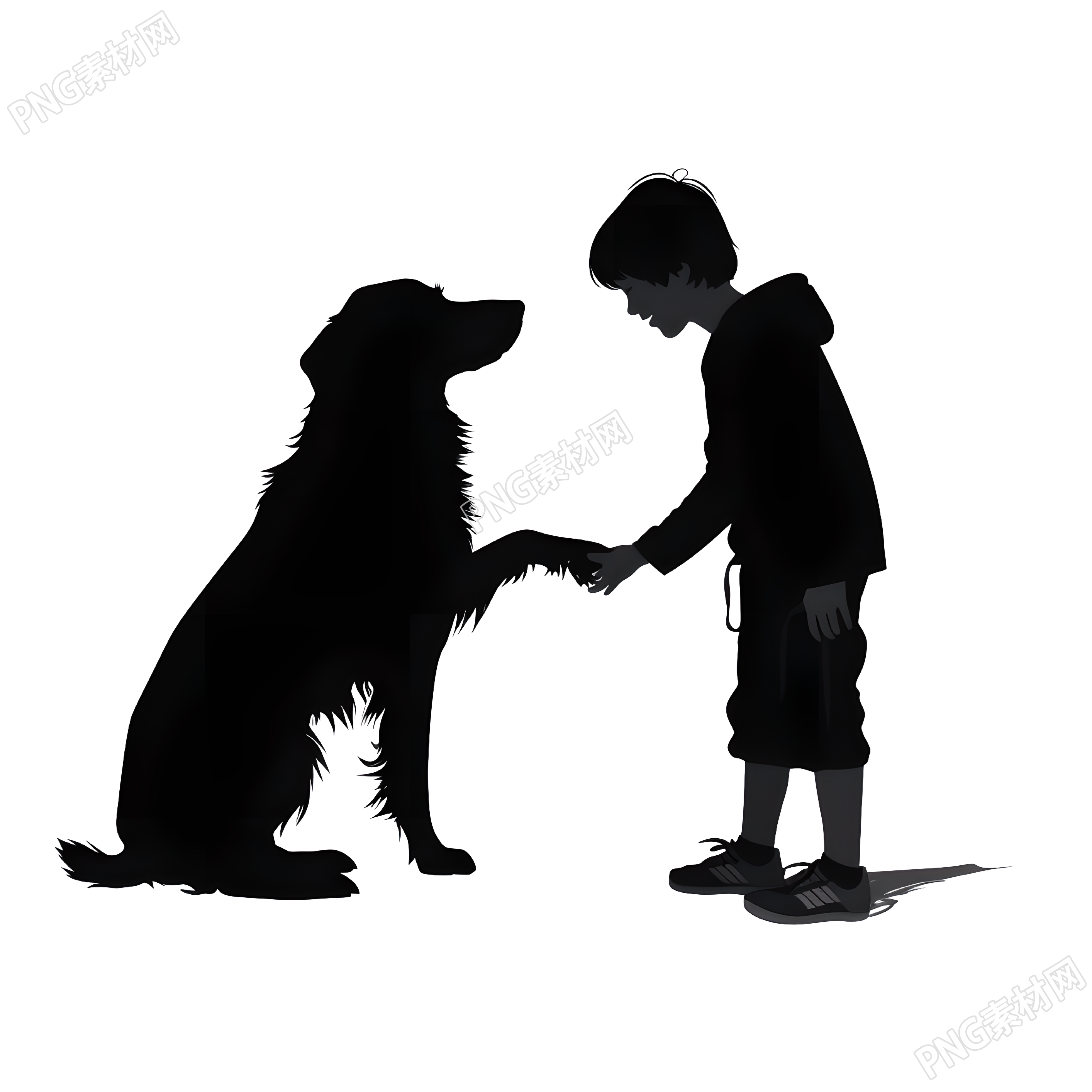 人物剪影创意设计元素