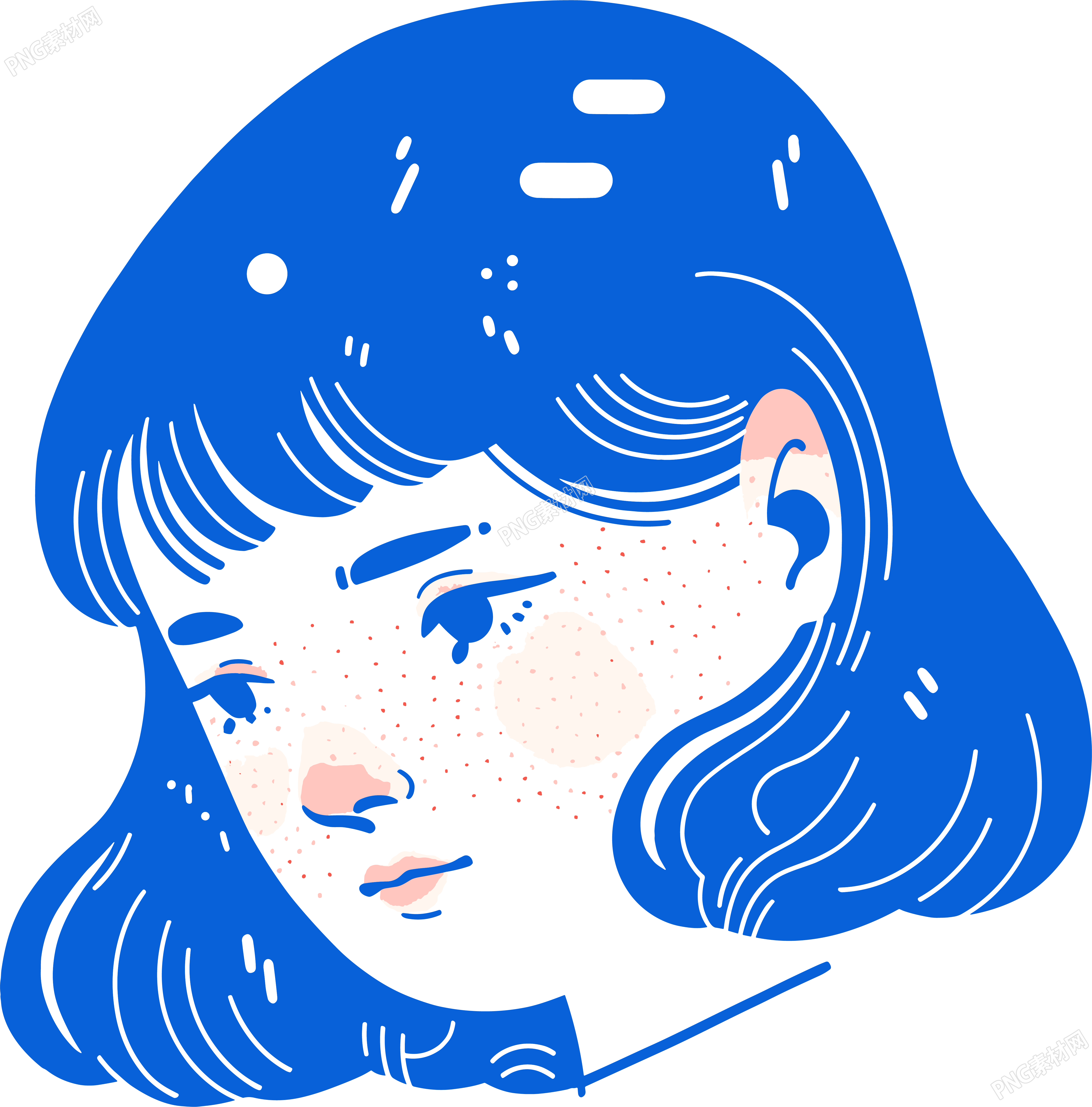 卡通女孩创意设计素材