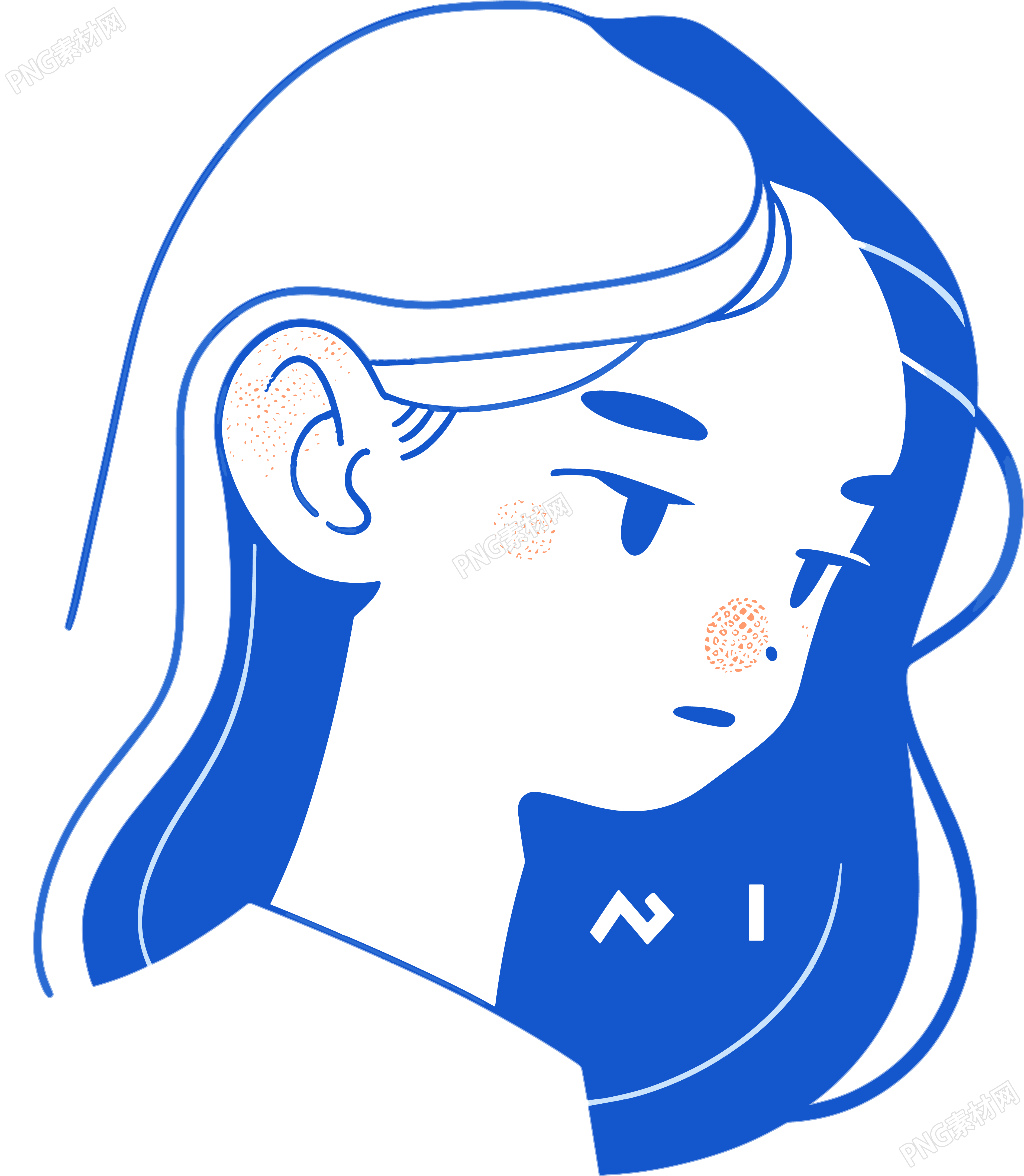 卡通女孩可商用图形素材