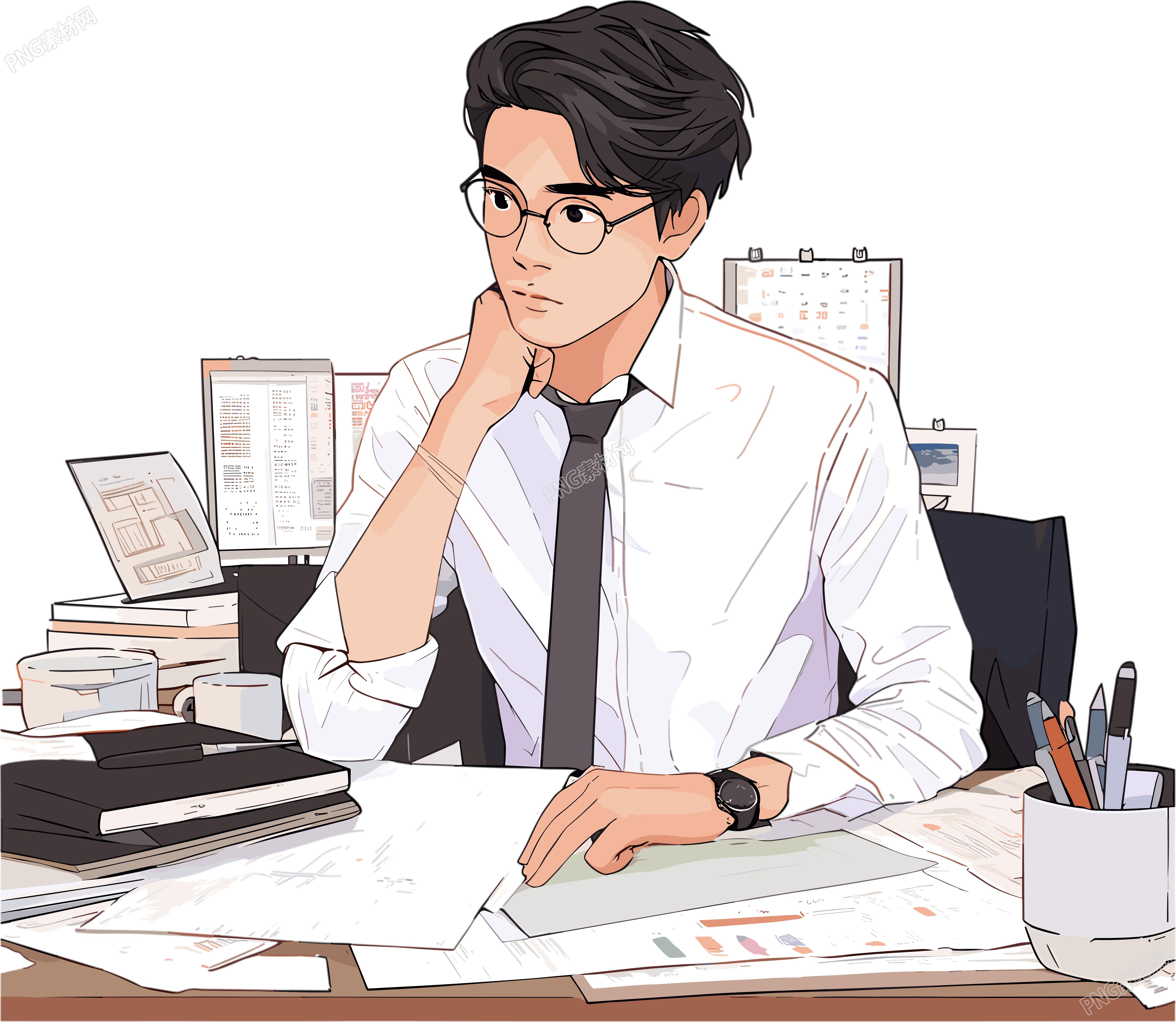 職場男生商業(yè)設(shè)計(jì)素材