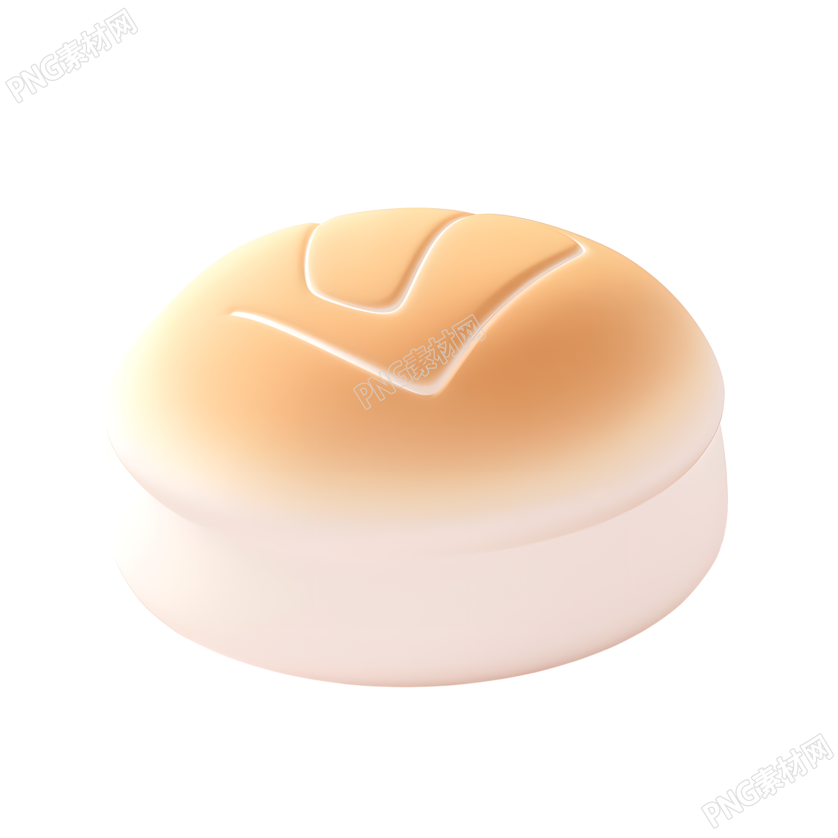 3D面包香甜可口插画