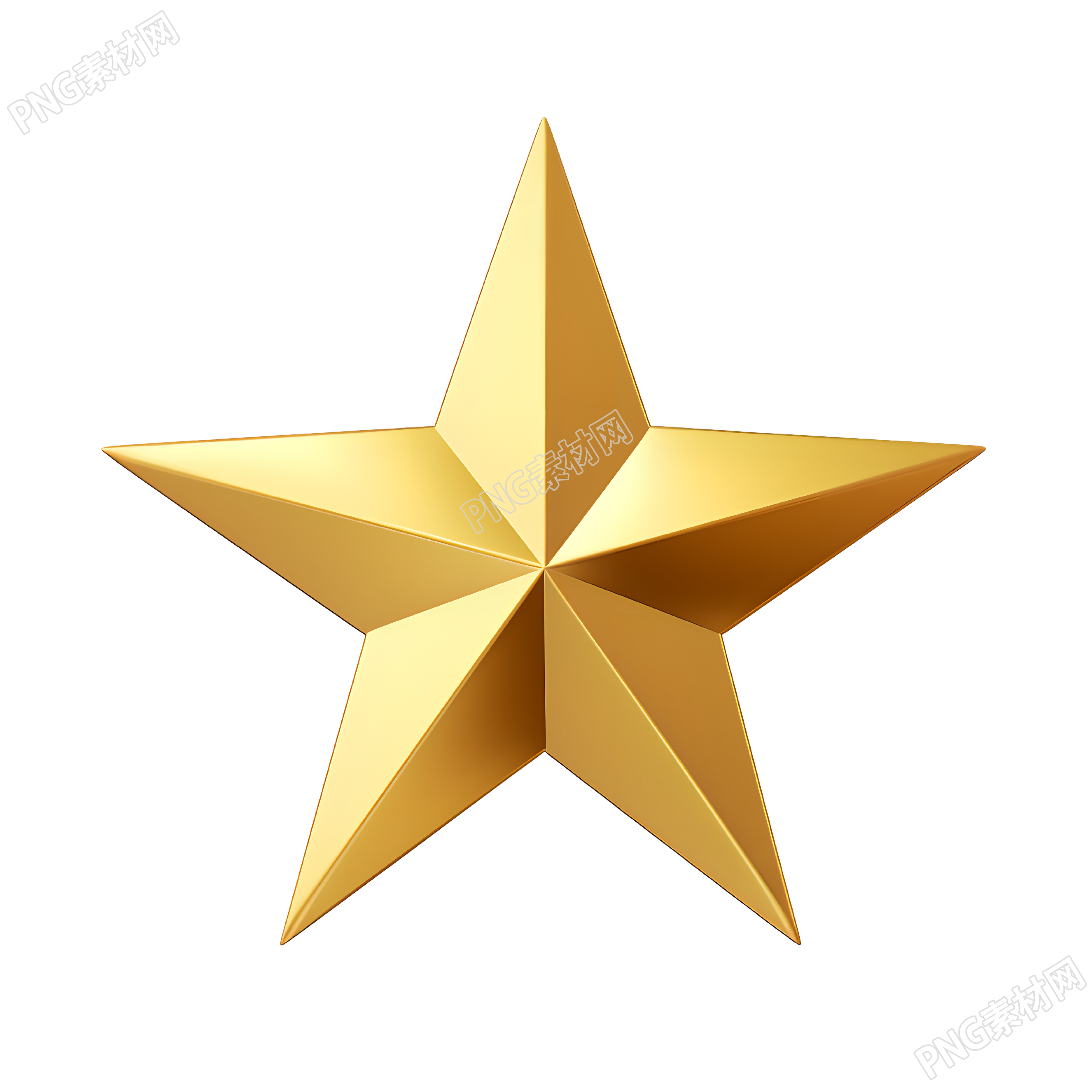 五角星透明PNG图形素材