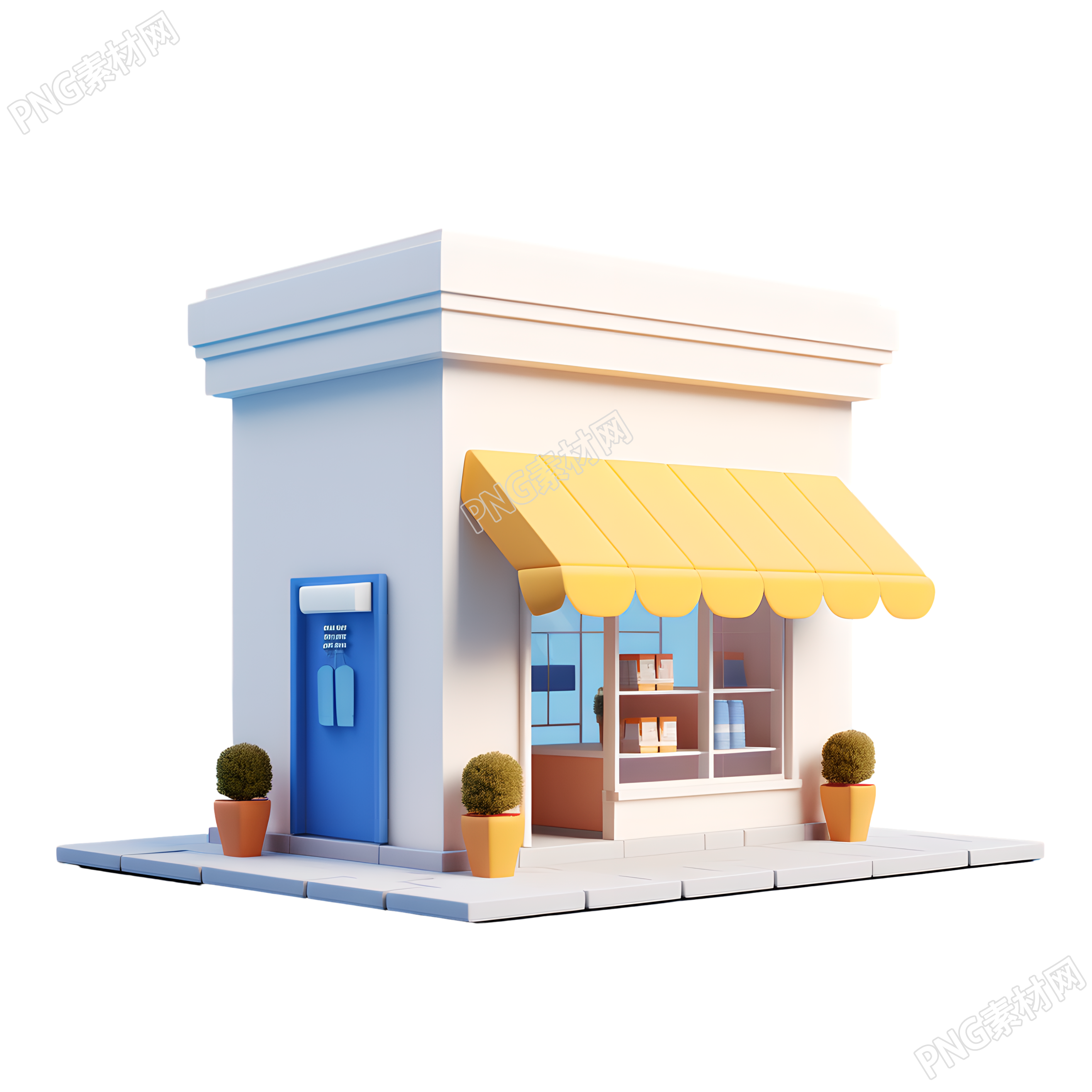 3D购物小店高清图形设计素材