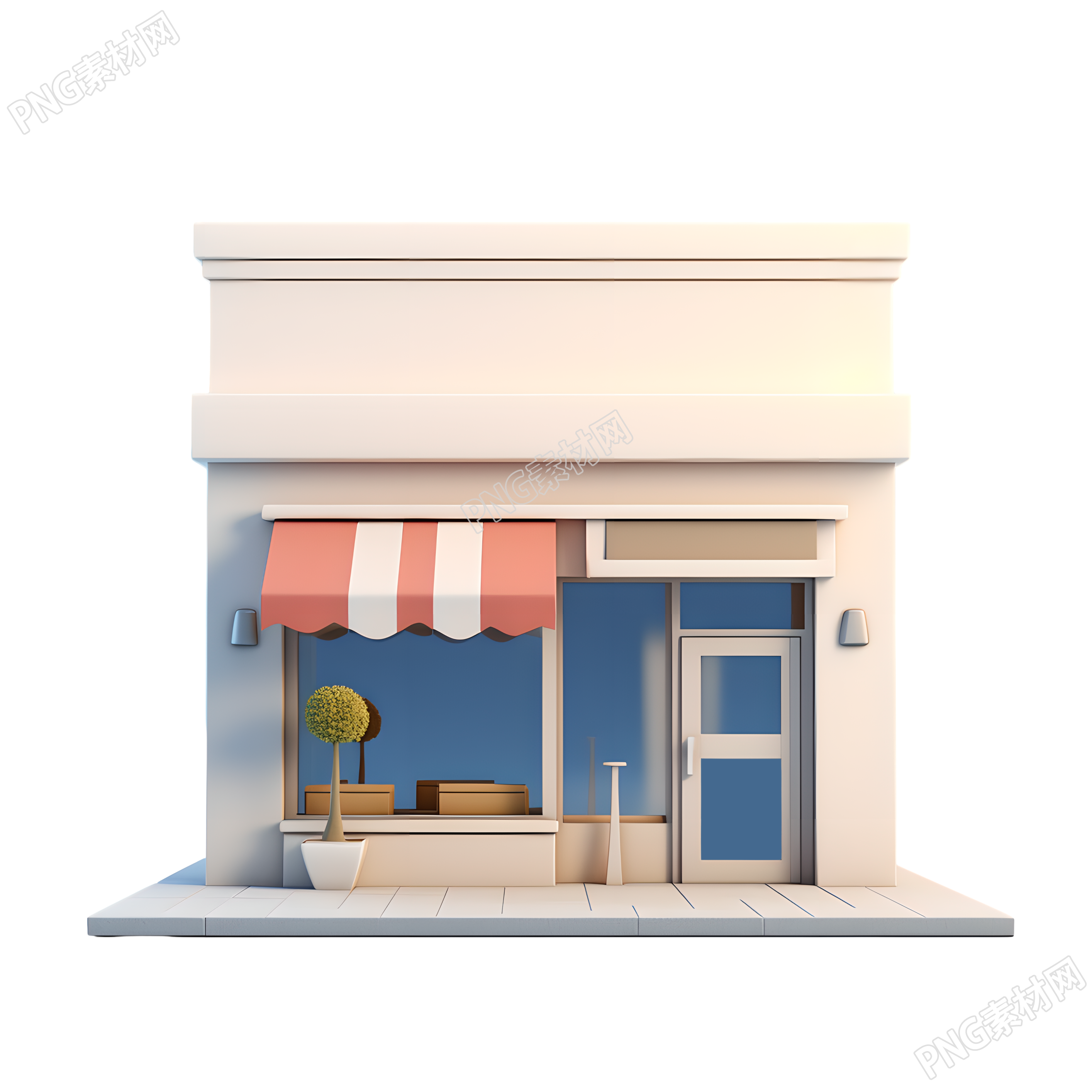 3D购物小店可商用插图