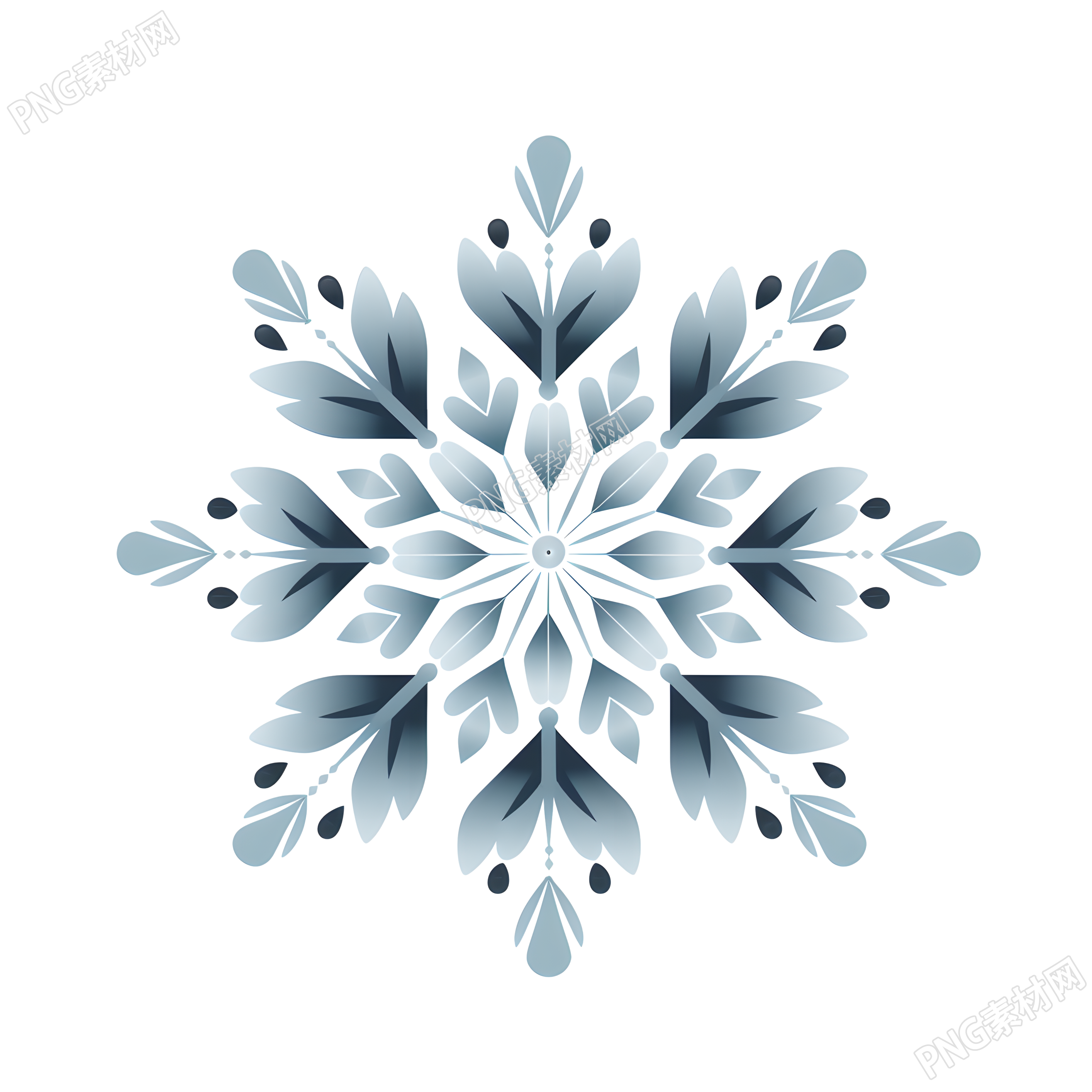 雪花灰調(diào)柔和插圖