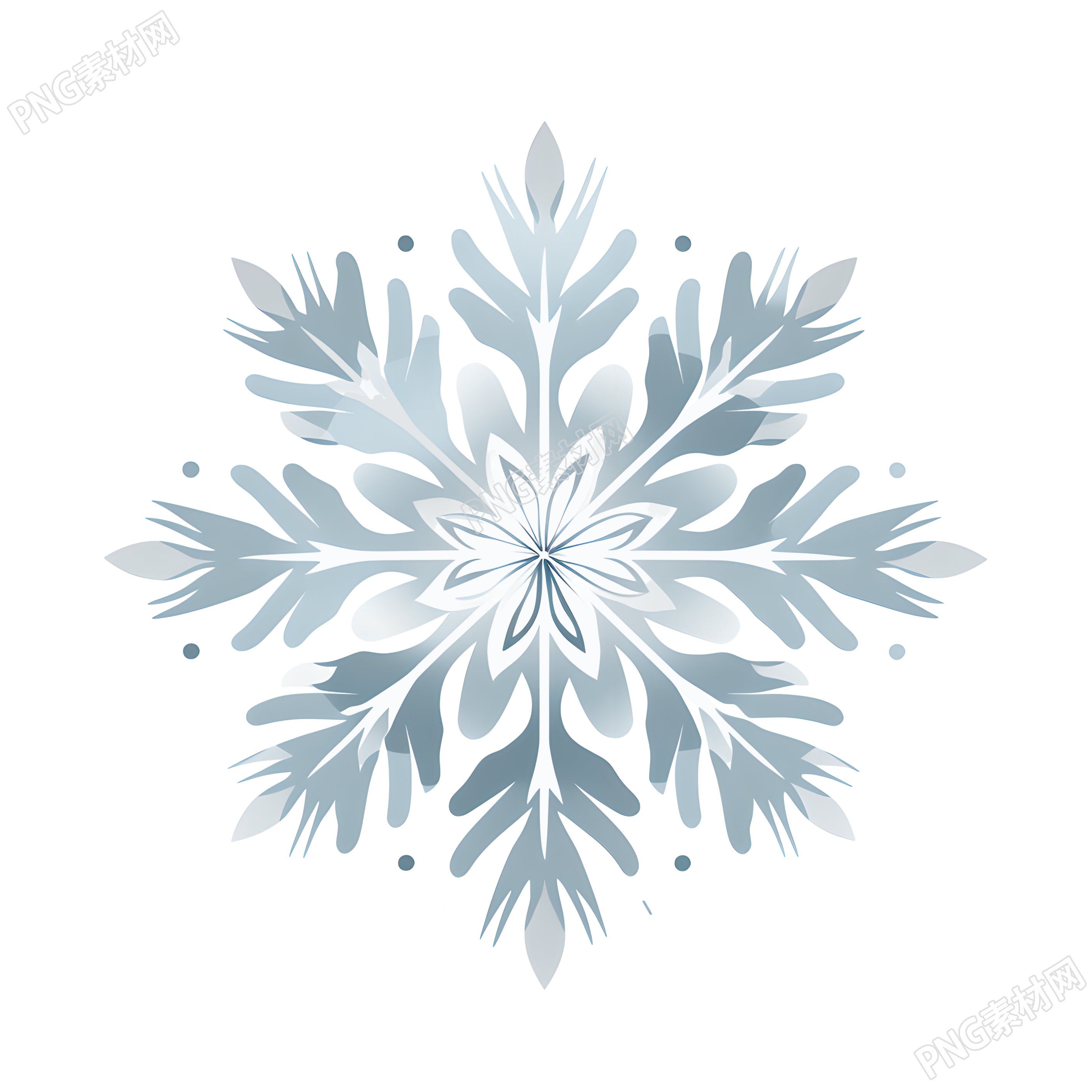 雪花简约2D矢量艺术素材