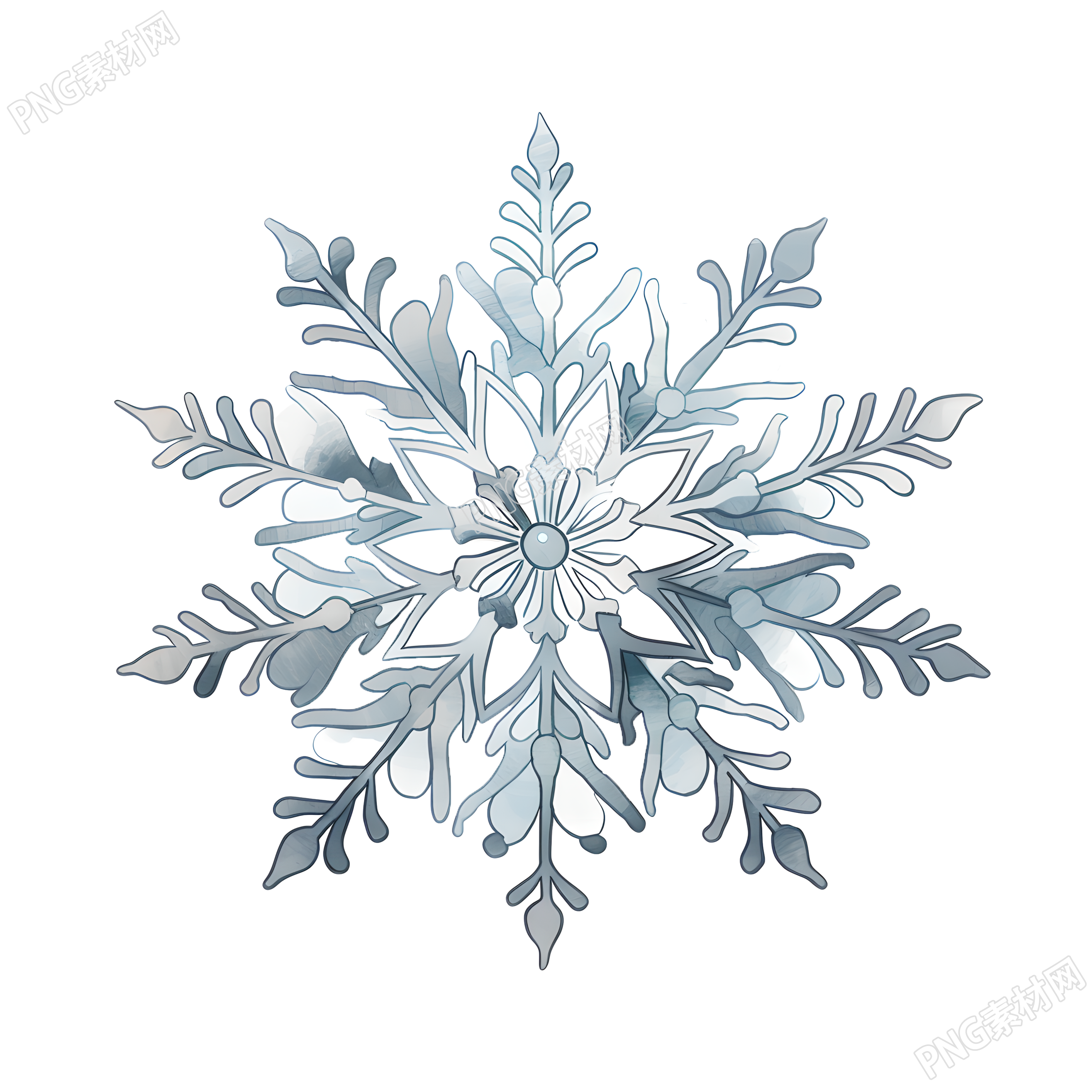 雪花简洁设计元素