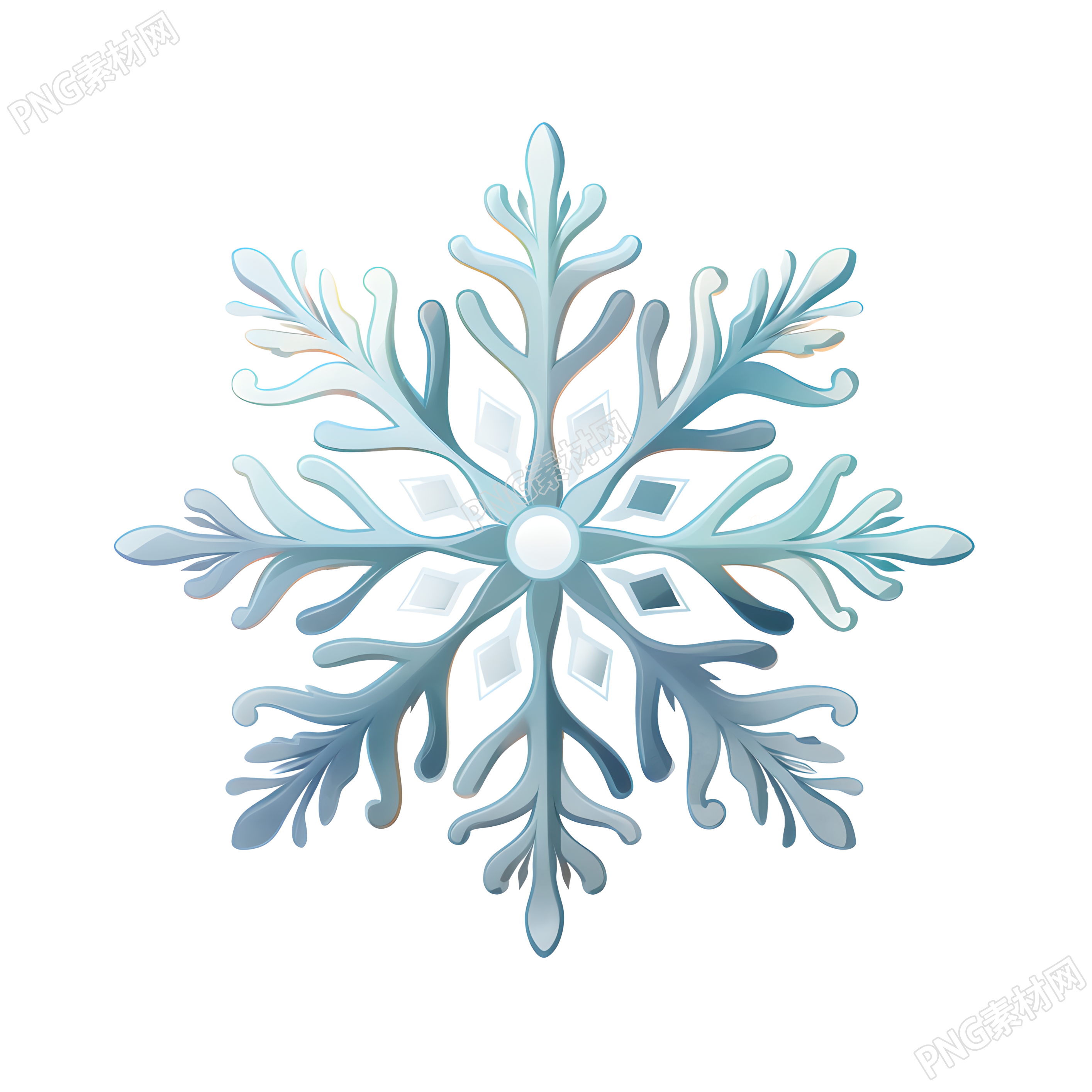 雪花矢量图素材