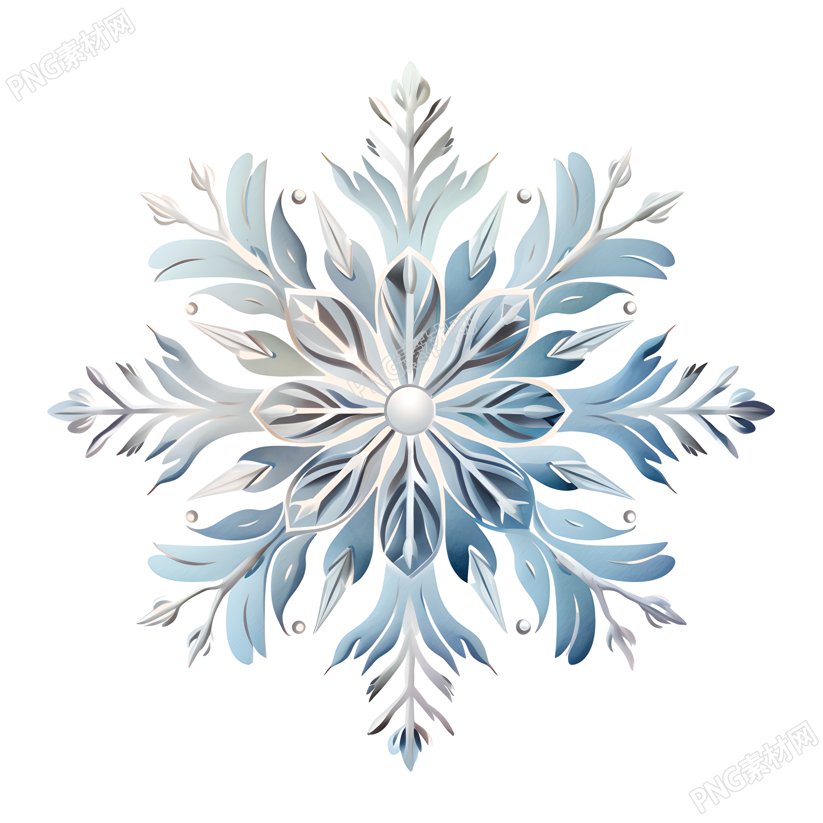 雪花创意设计插图
