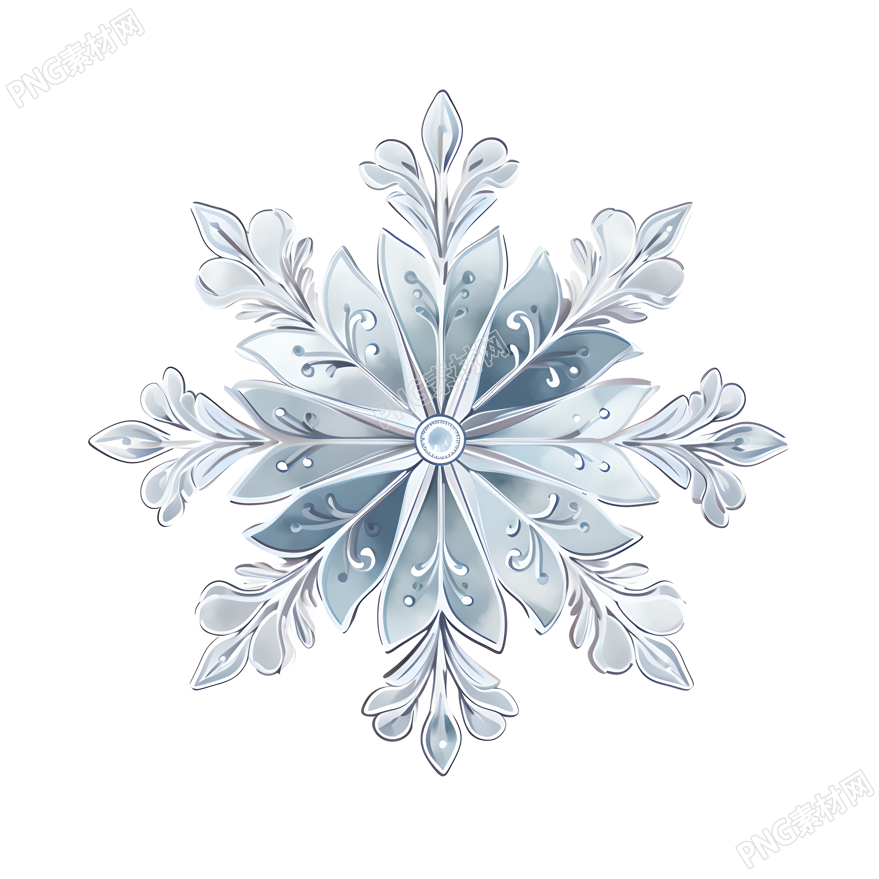 雪花商业插图