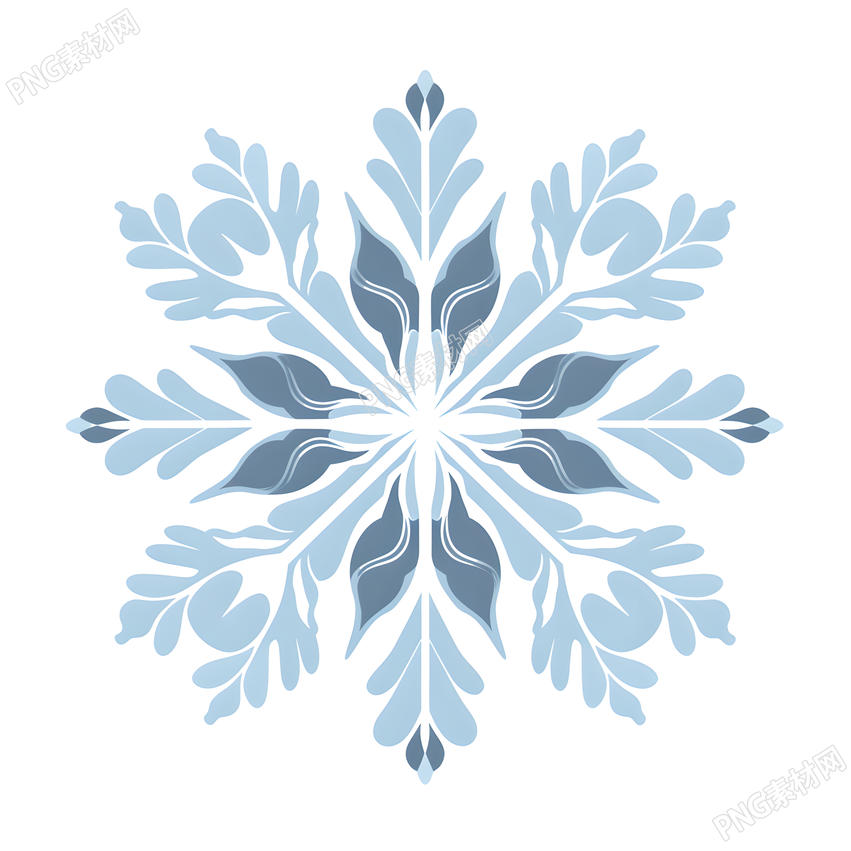 雪花矢量素材插画