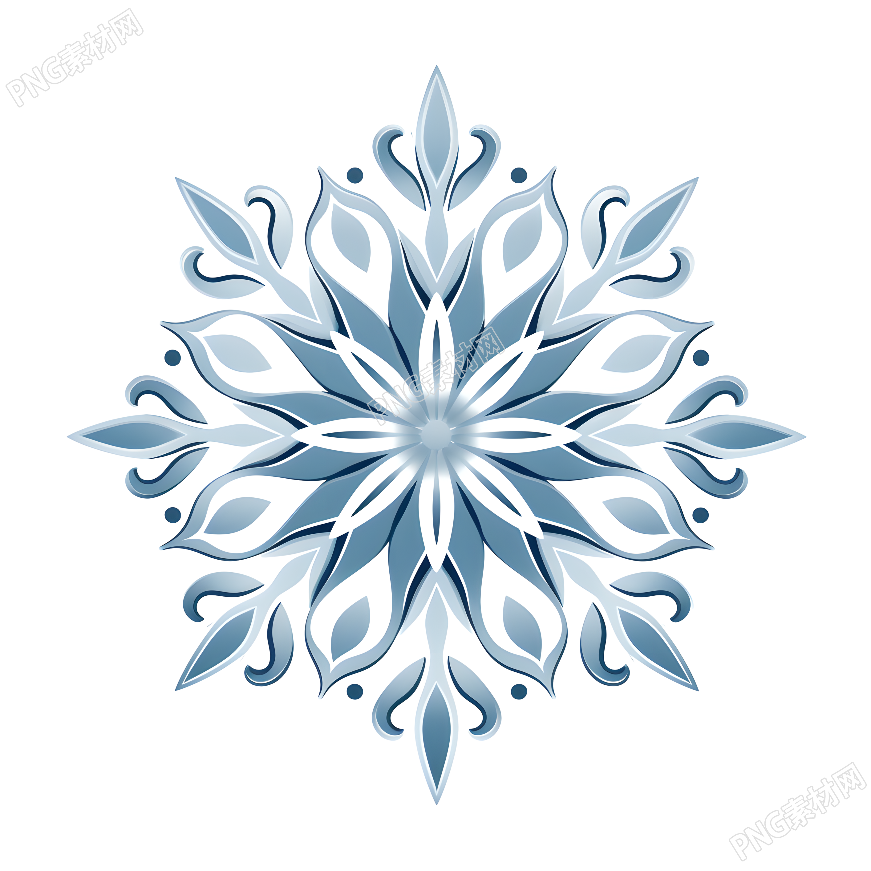 雪花商业设计元素