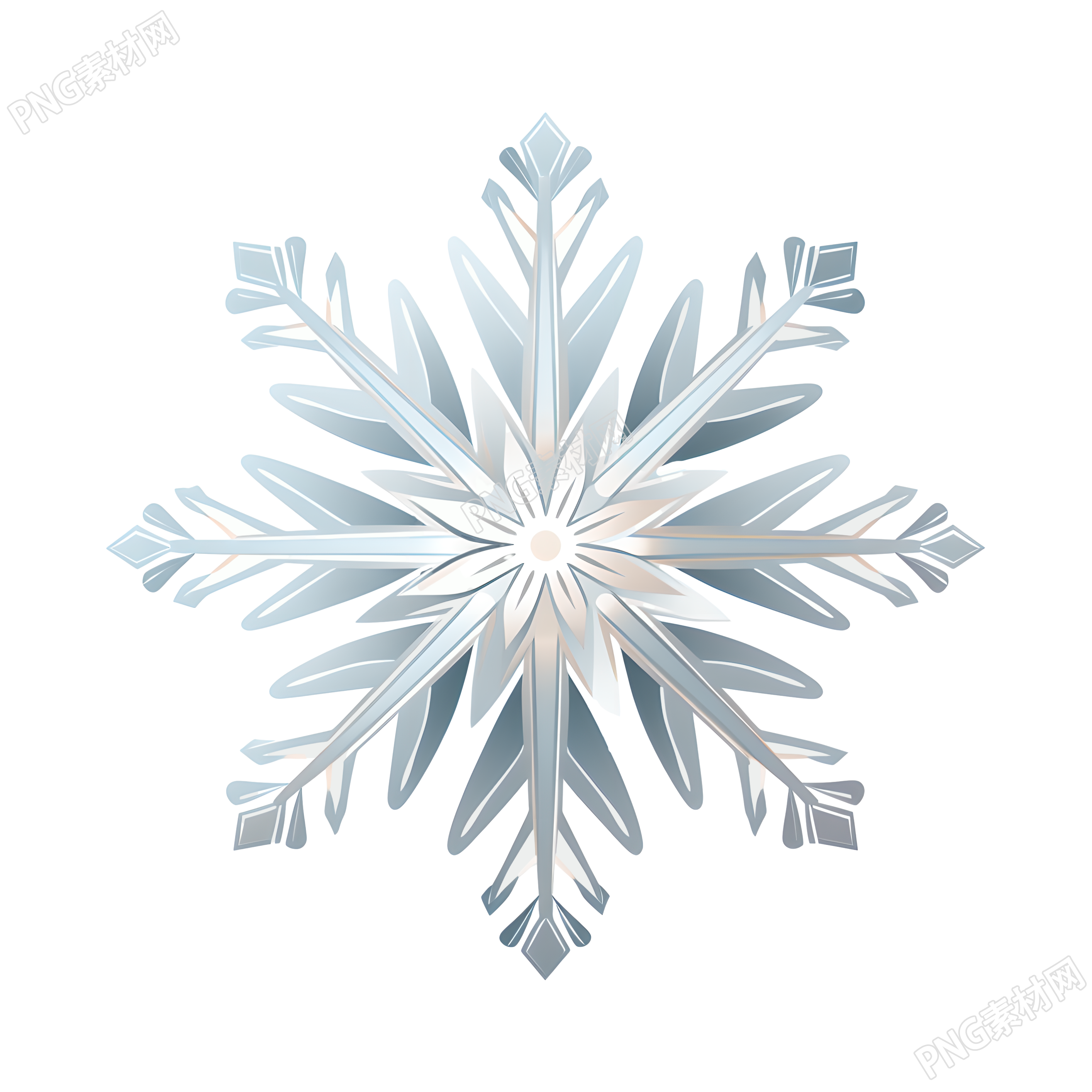 雪花矢量艺术插图