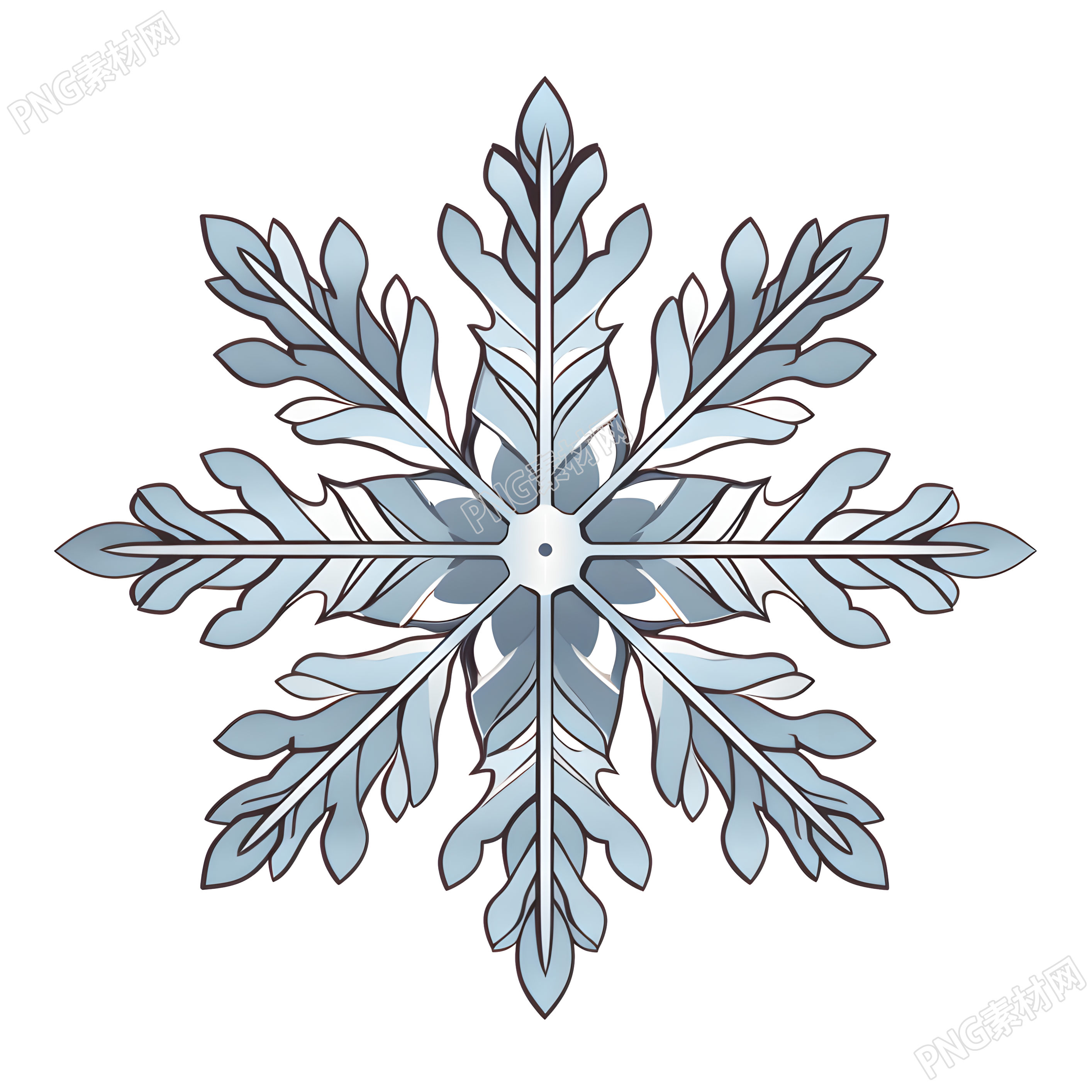 雪花商业设计元素